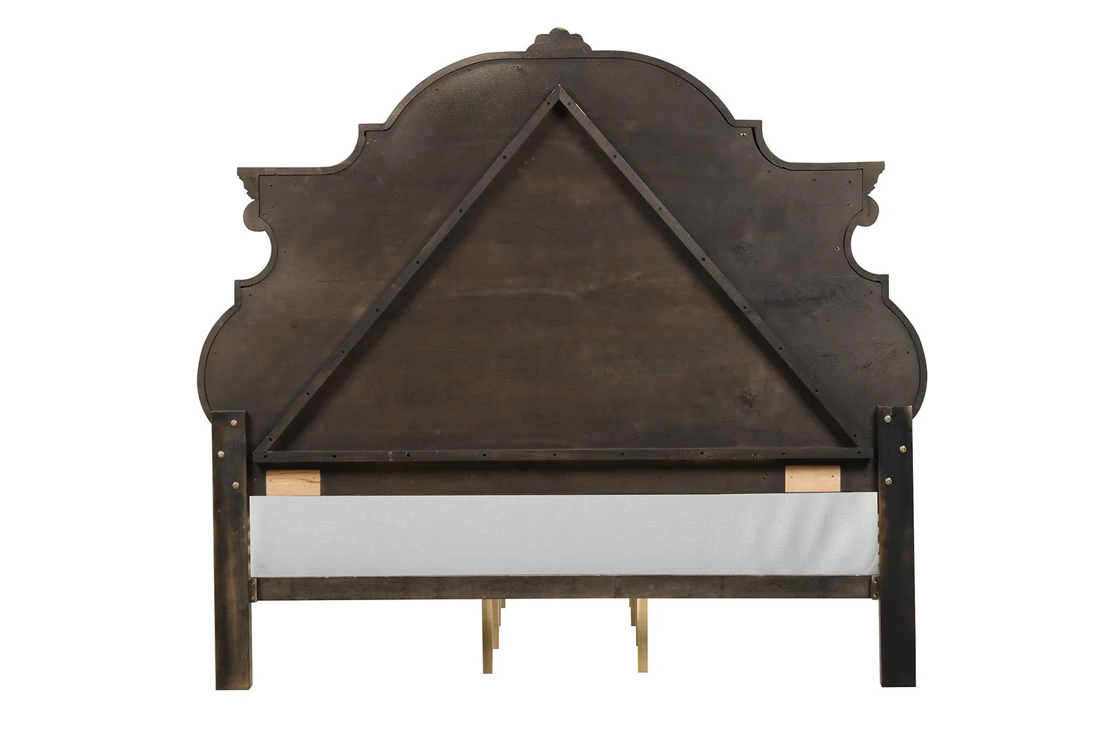 Leovanni Queen Panel Bed, Dark Brown - Image 4