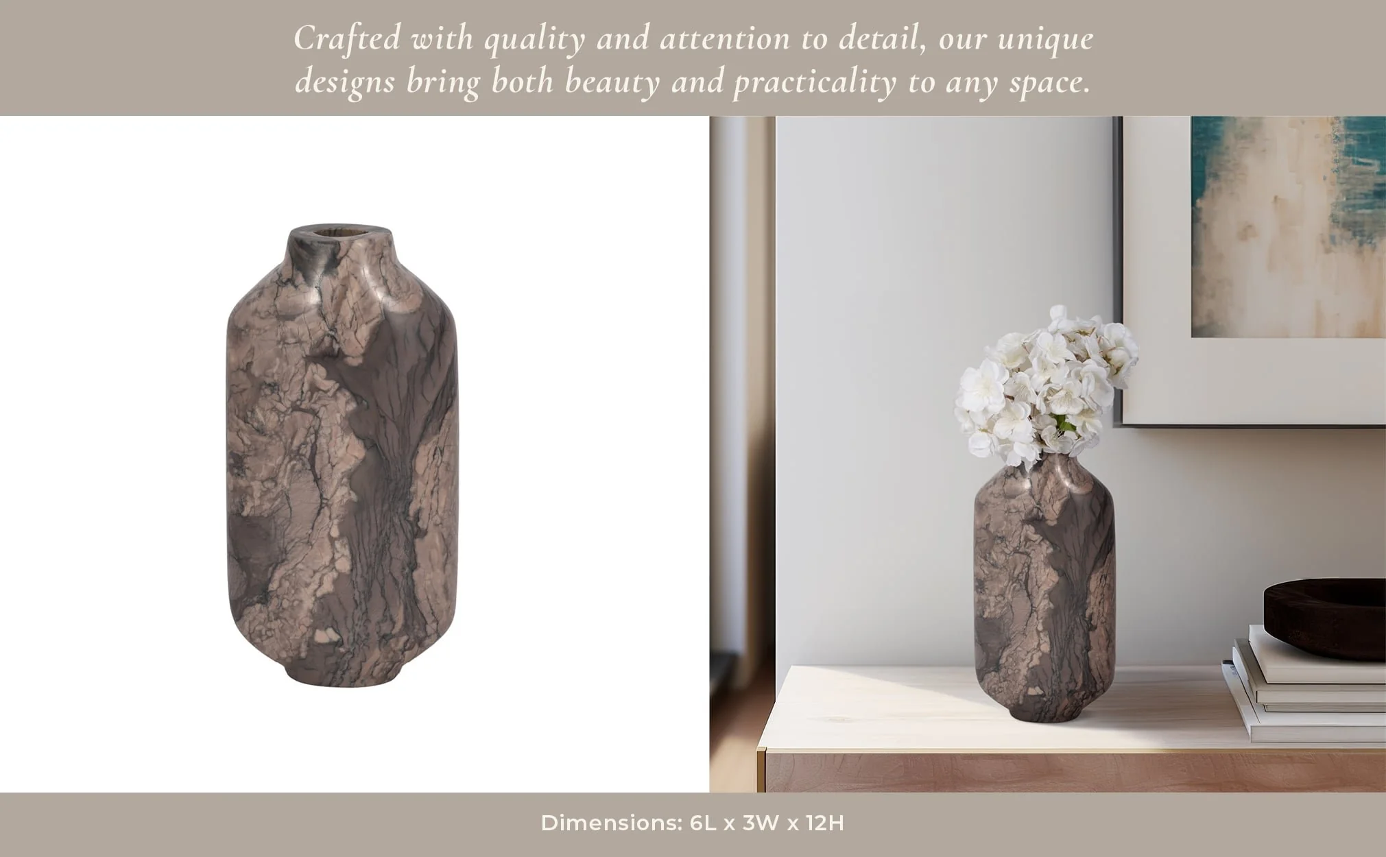 Levanto, 12" Contemporary Vase, Multi - Image 11