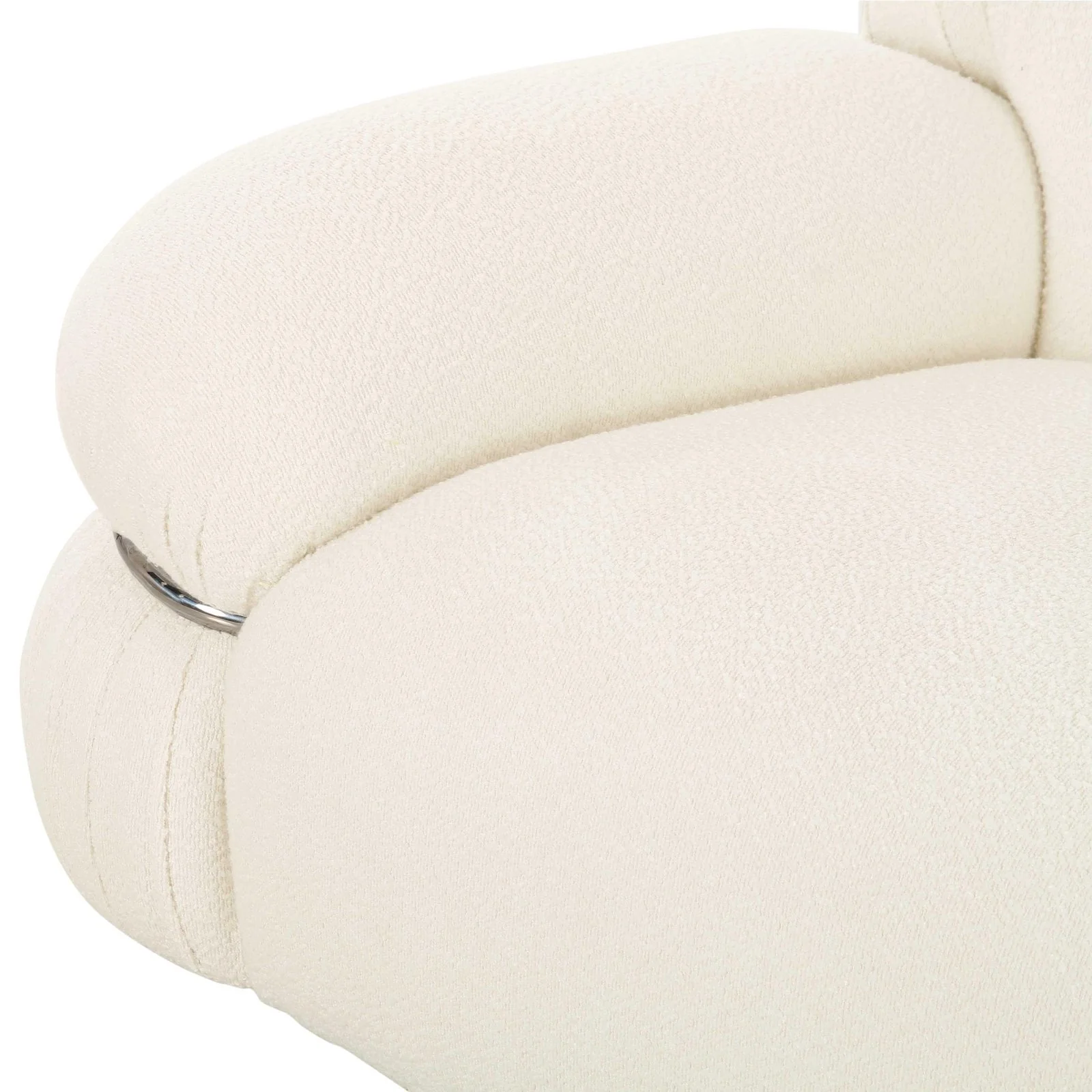 Leyla Cream Boucle Sofa - Image 5