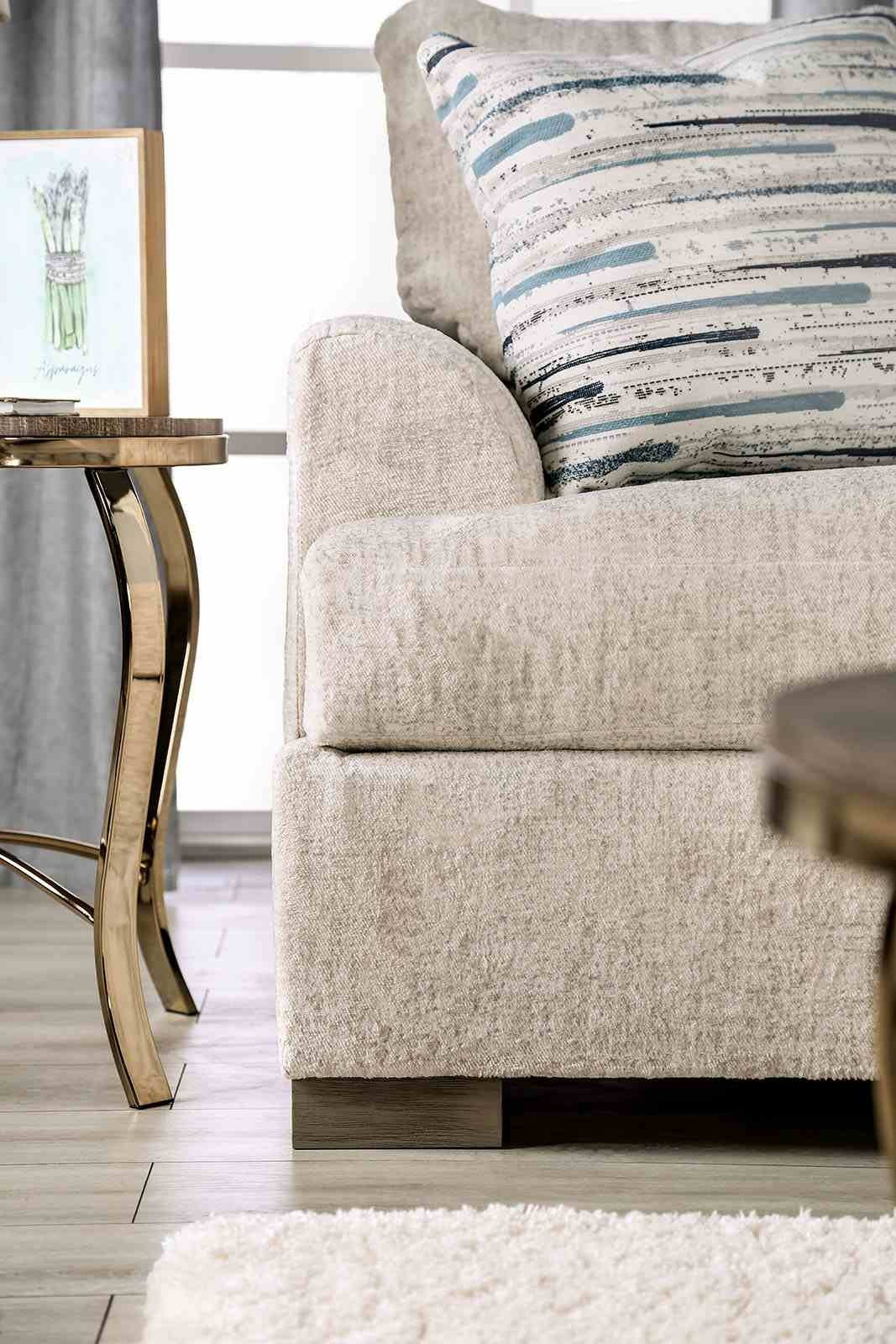 Leytonstone Loveseat, Cream - Image 6