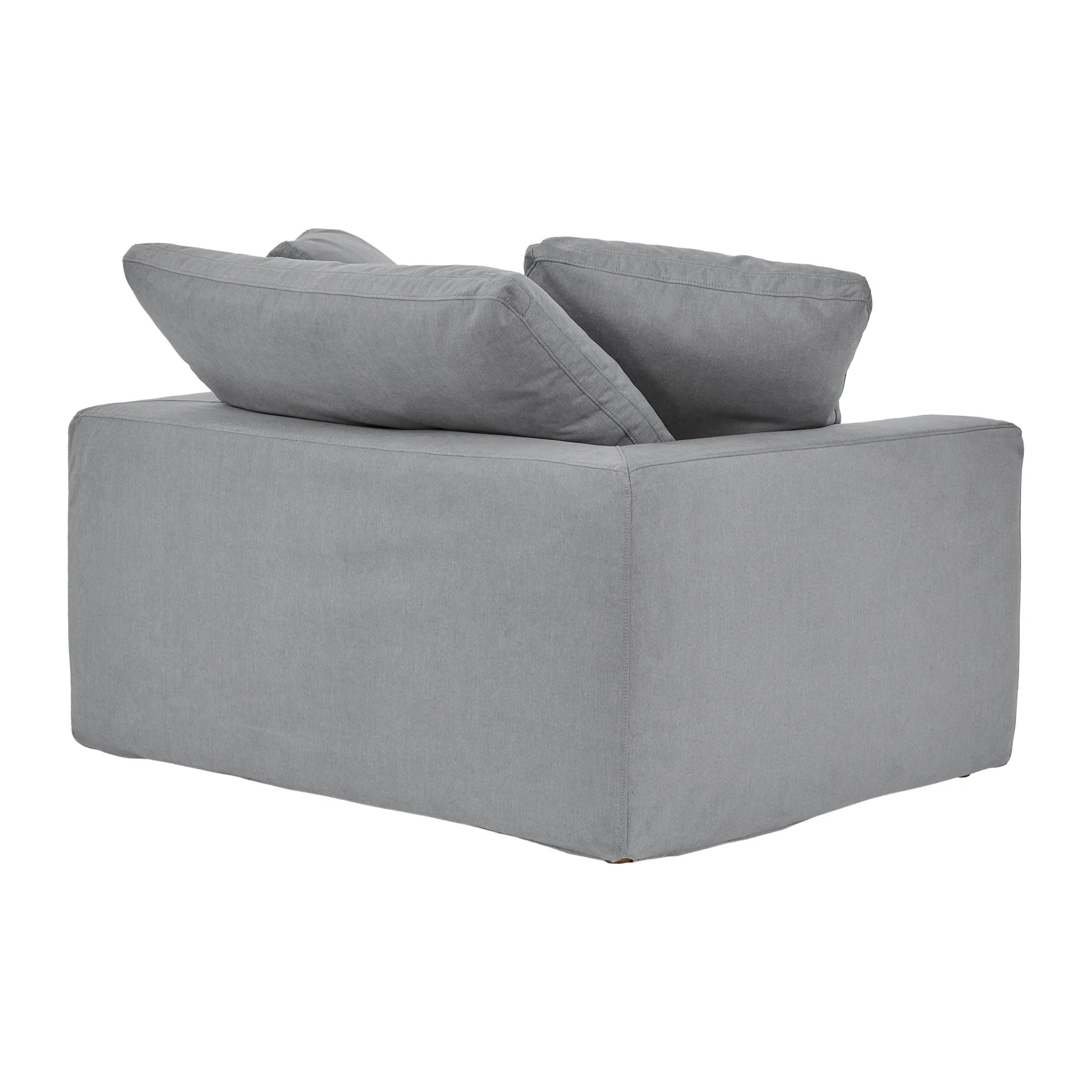Liberty 51.5" Upholstered Chair and a Half in Slate Gray - Image 3