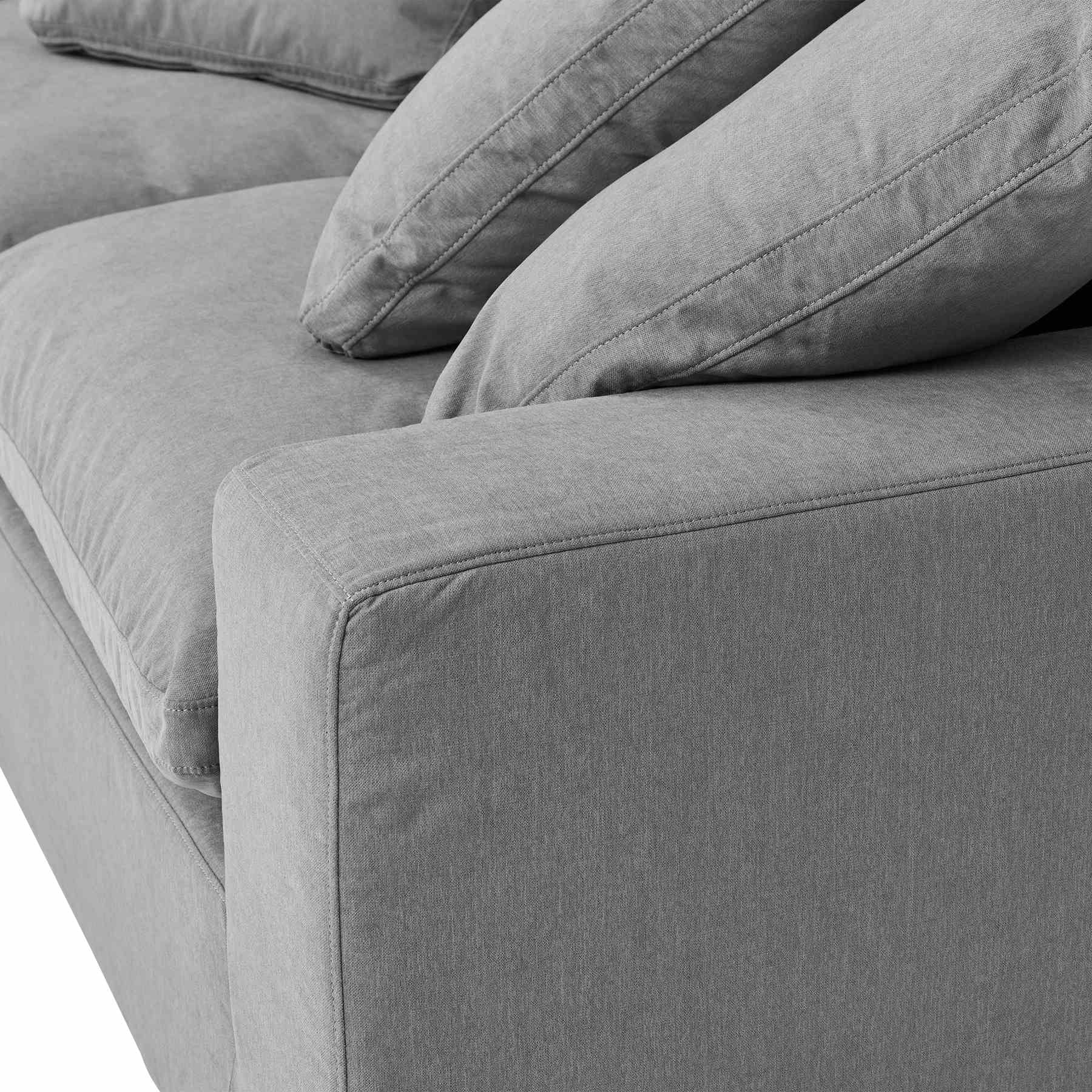 Liberty 96.5" Upholstered Sofa in Slate Gray - Image 5