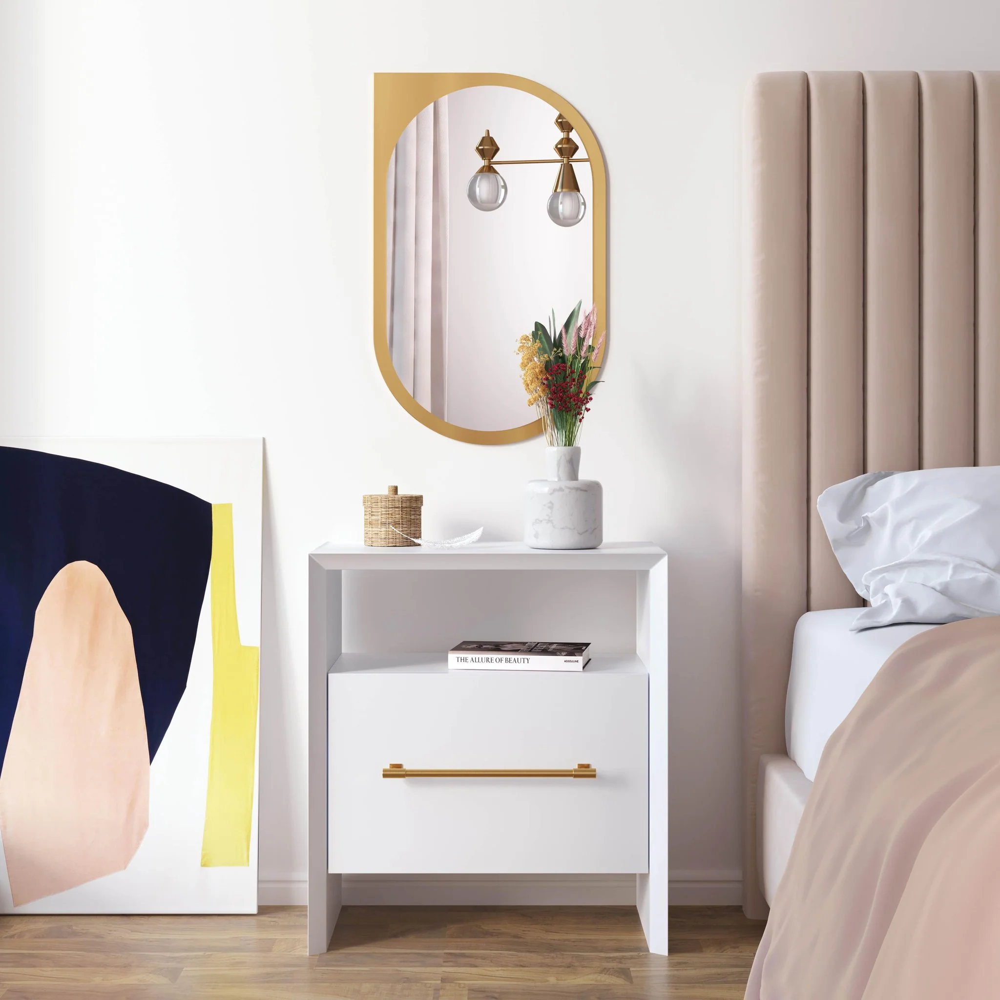 Libre White Nightstand - Image 2