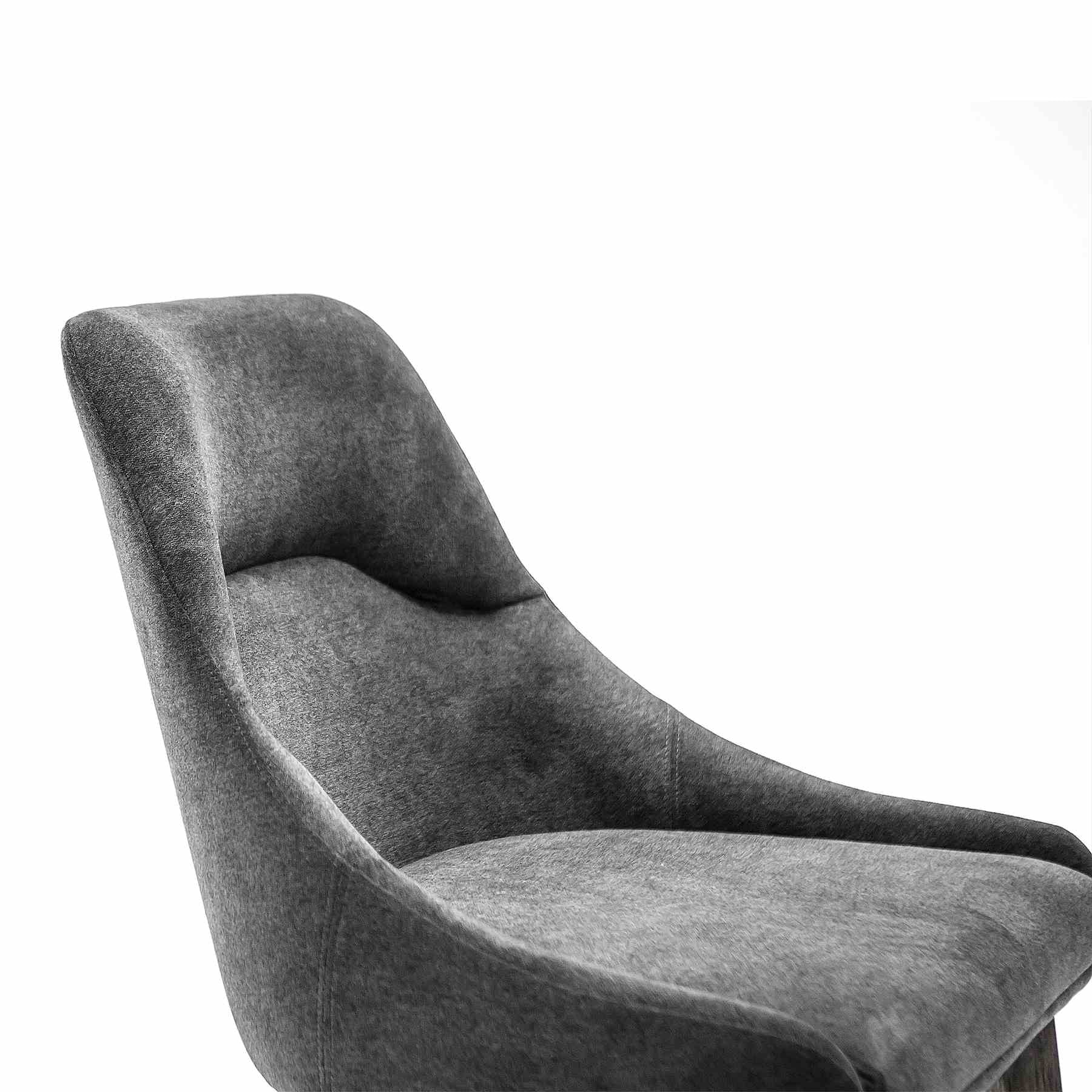 Lileth Charcoal Upholstered Dining Chair - Set of 2 - Image 4
