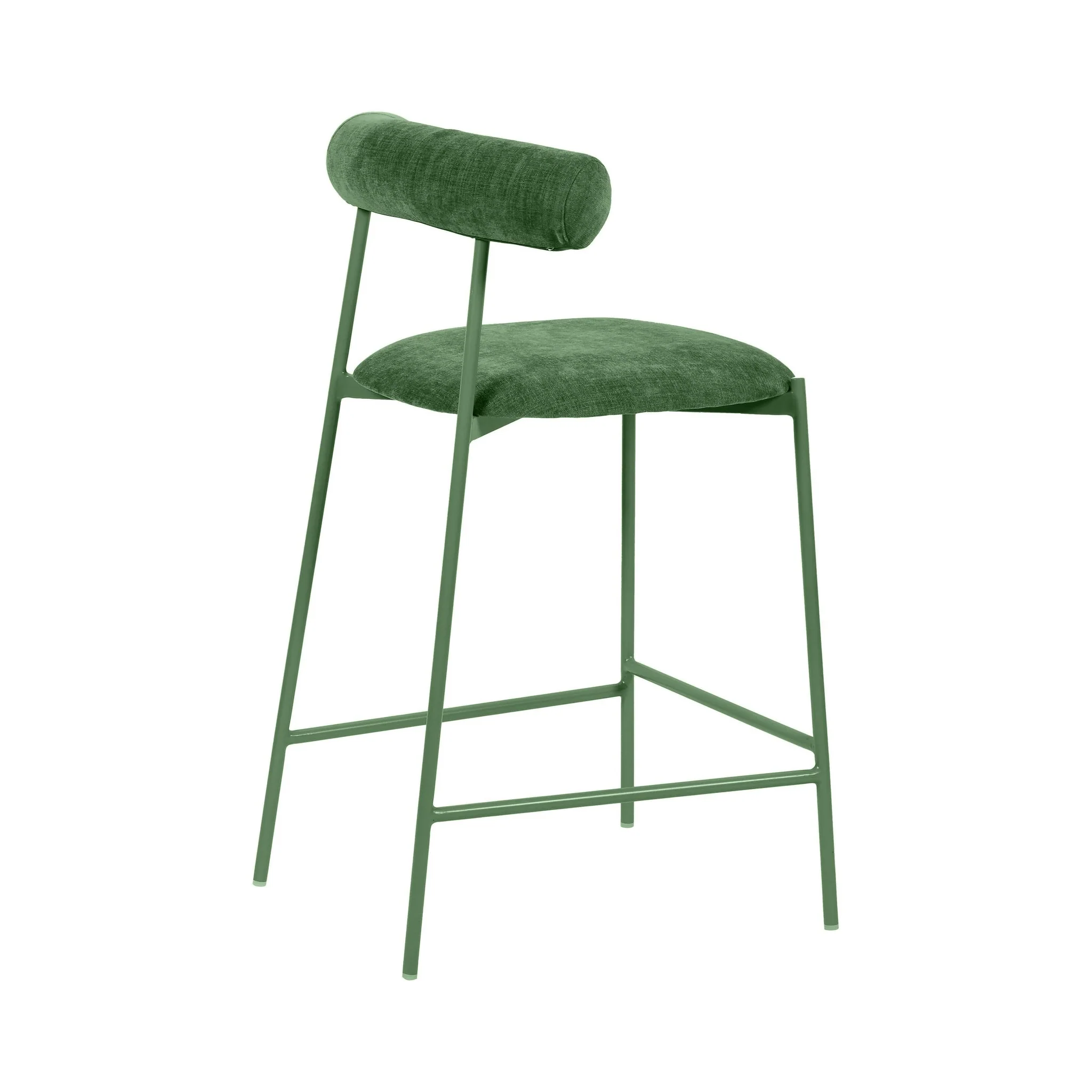 Liliana Forest Green Performance Velvet Counter Stool - Image 4