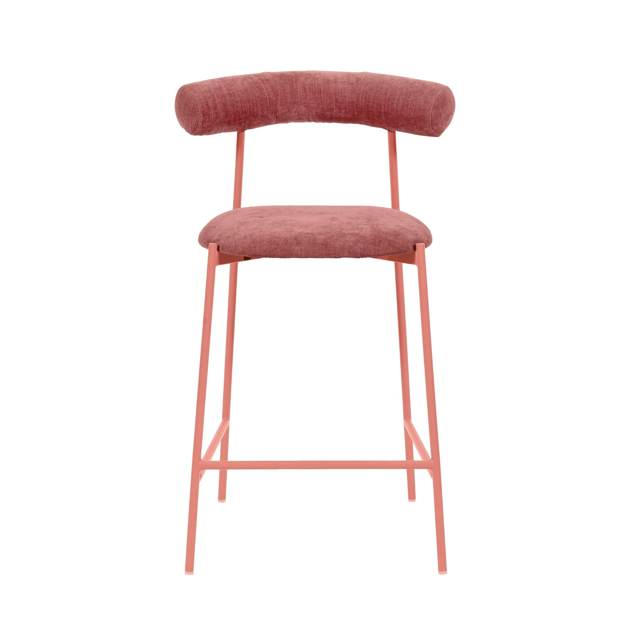 Liliana Mauve Performance Velvet Counter Stool - Image 3