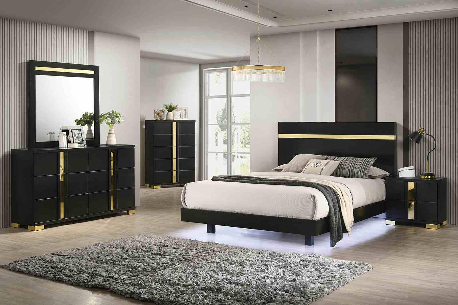 Lillestrom Mirror, Black/Gold - Image 2
