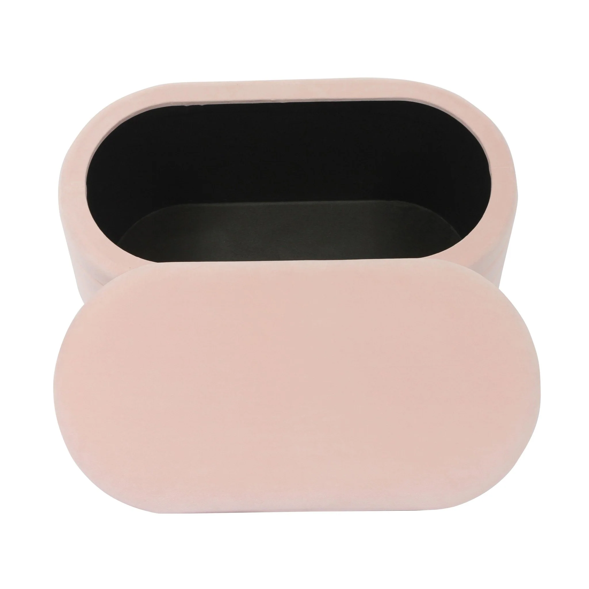 Lillian Blush Velvet Storage Bench - Image 6