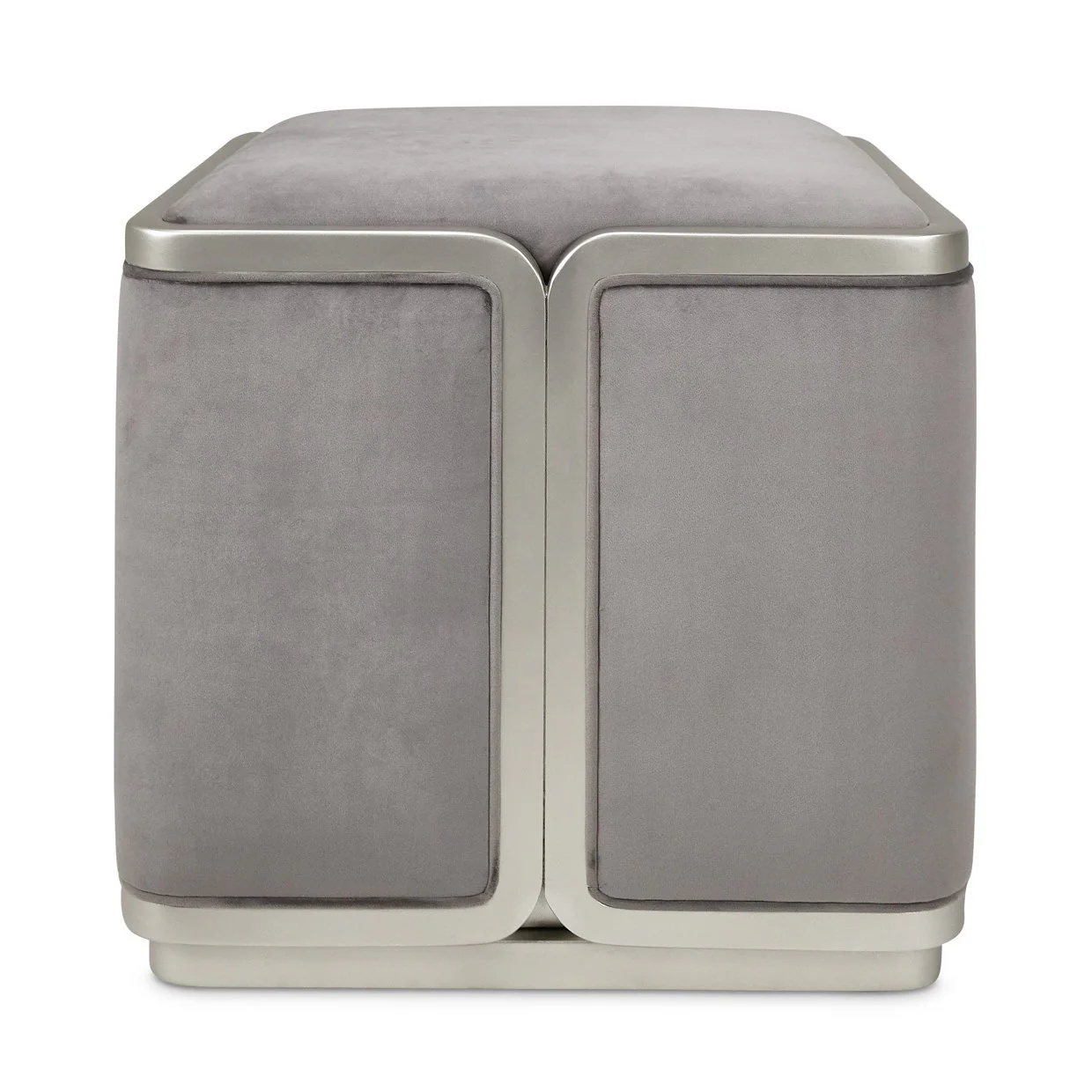Linea Ottoman - Gray Pearl/SilverMist - Image 2