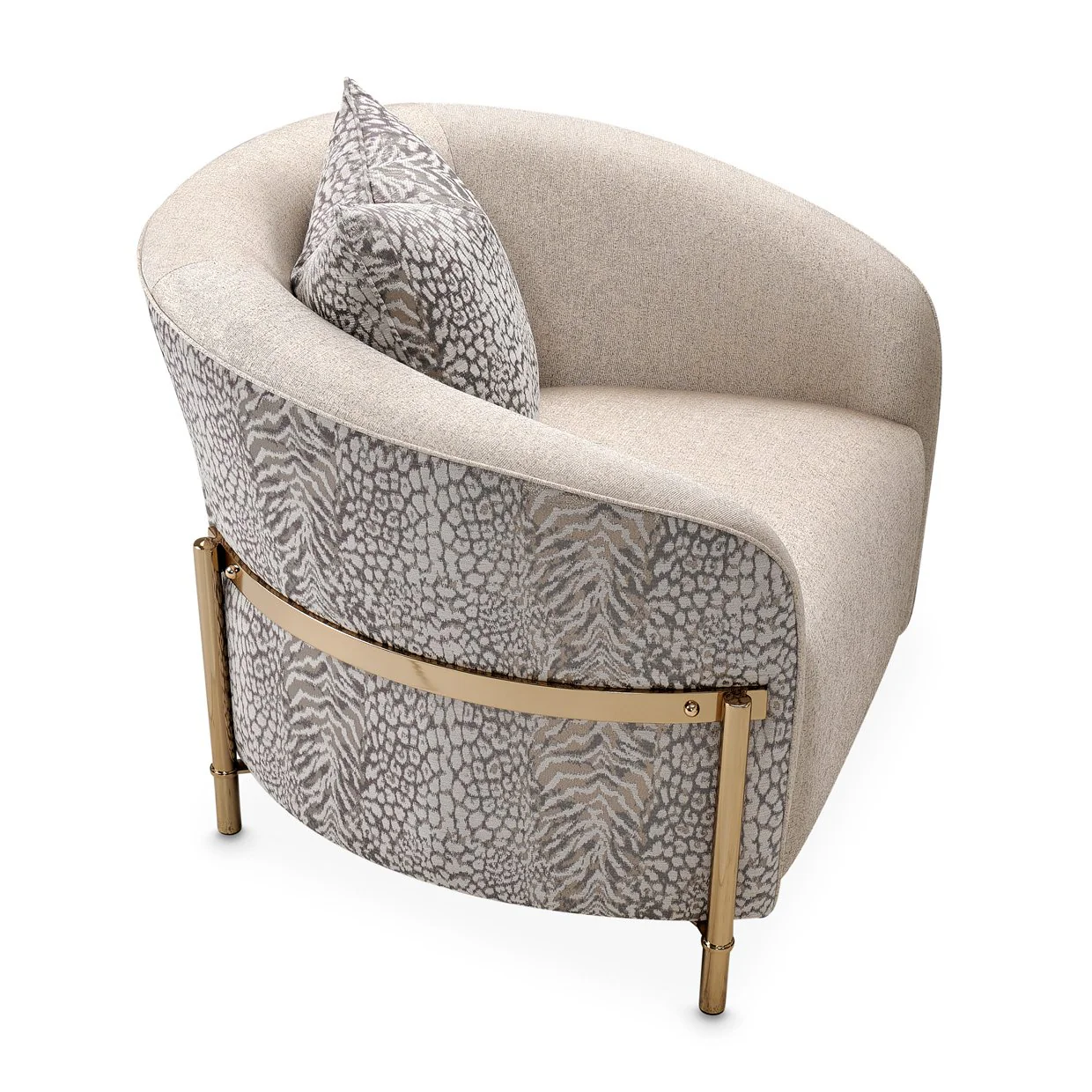 Lisbon Accent Chair - Opal/Gold - Image 14