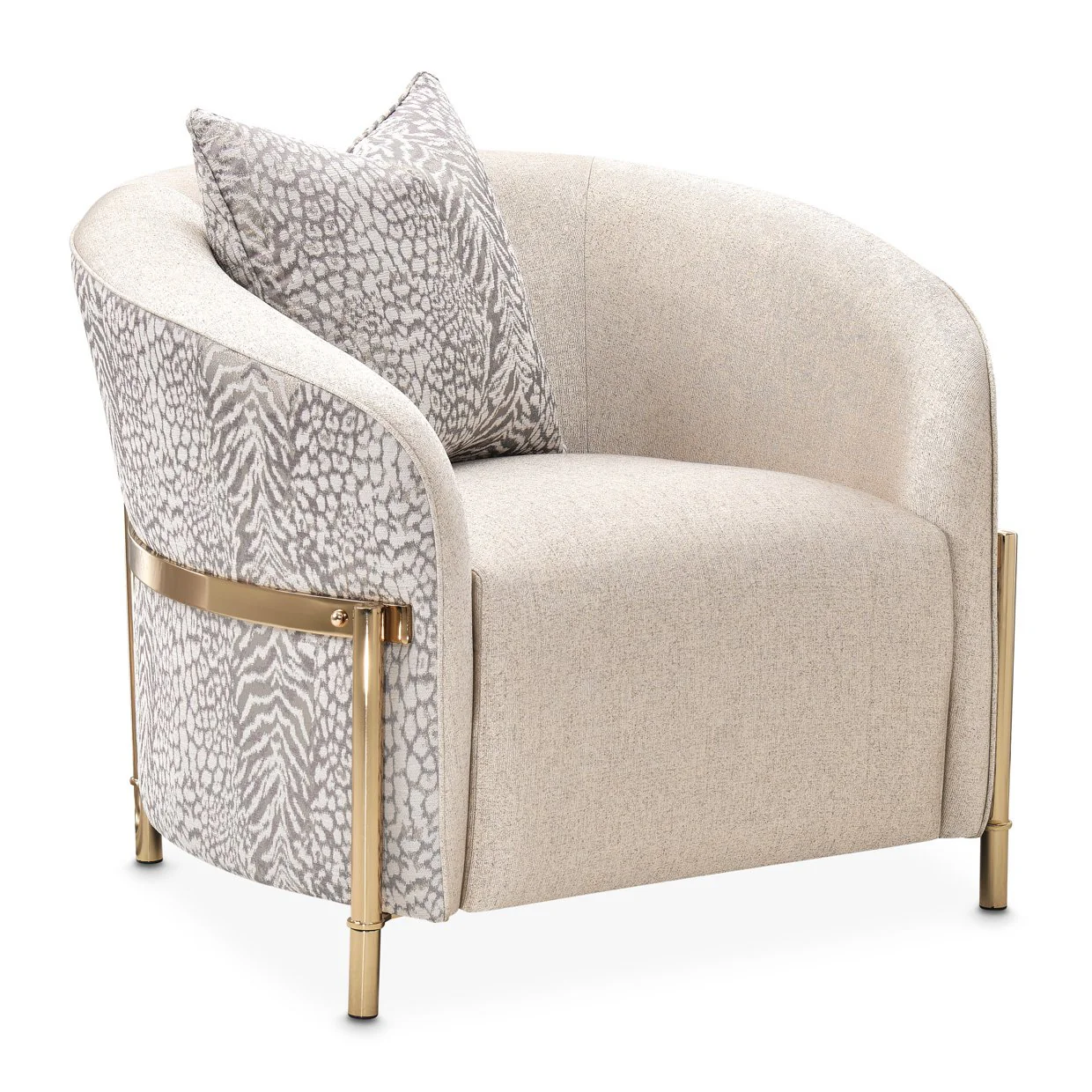 Lisbon Accent Chair - Opal/Gold - Image 2