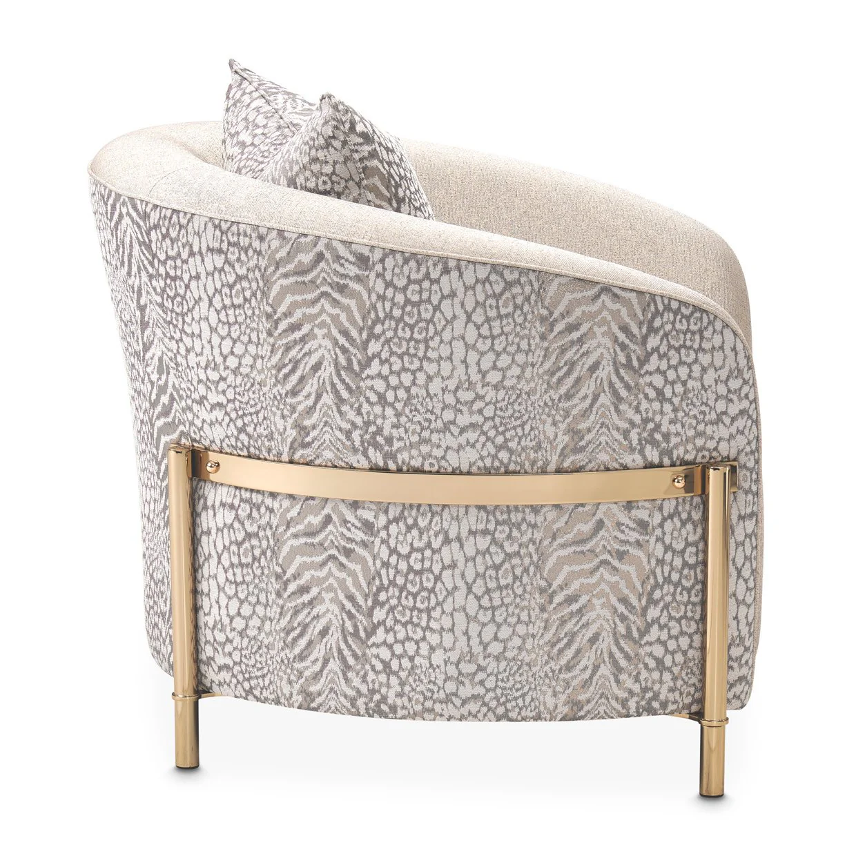 Lisbon Accent Chair - Opal/Gold - Image 3