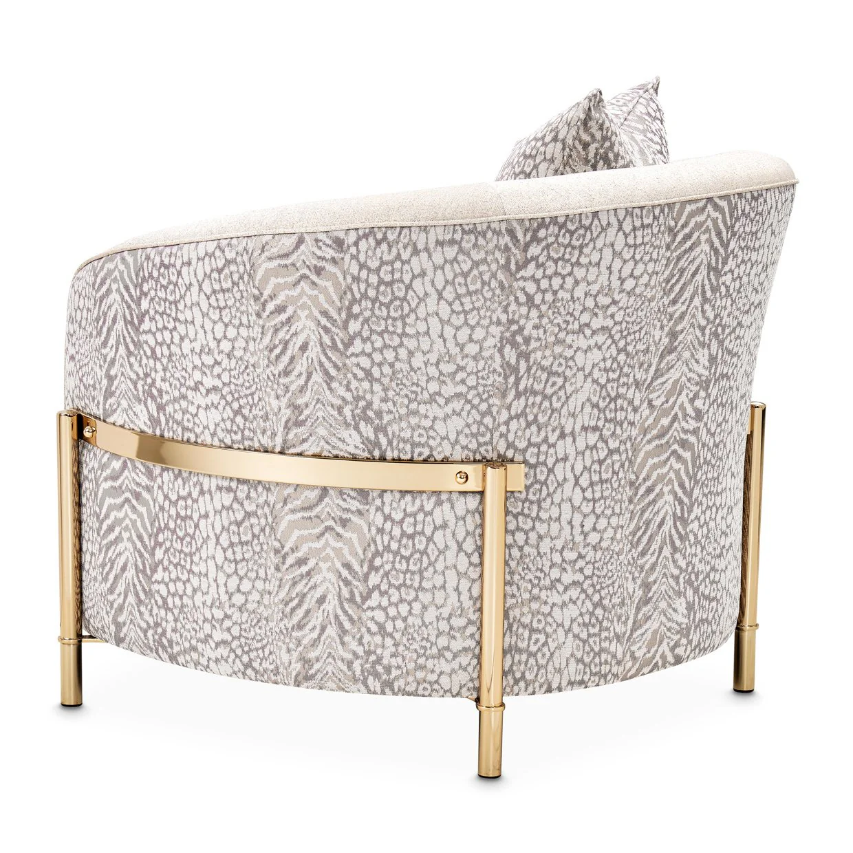 Lisbon Accent Chair - Opal/Gold - Image 7