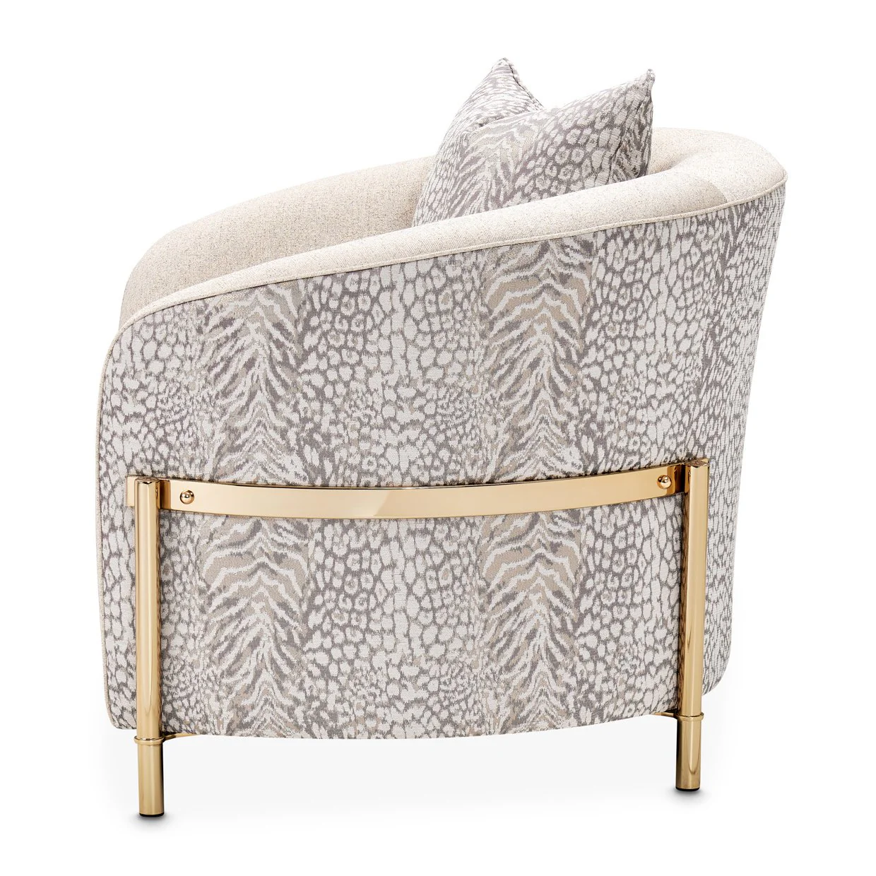 Lisbon Accent Chair - Opal/Gold - Image 8