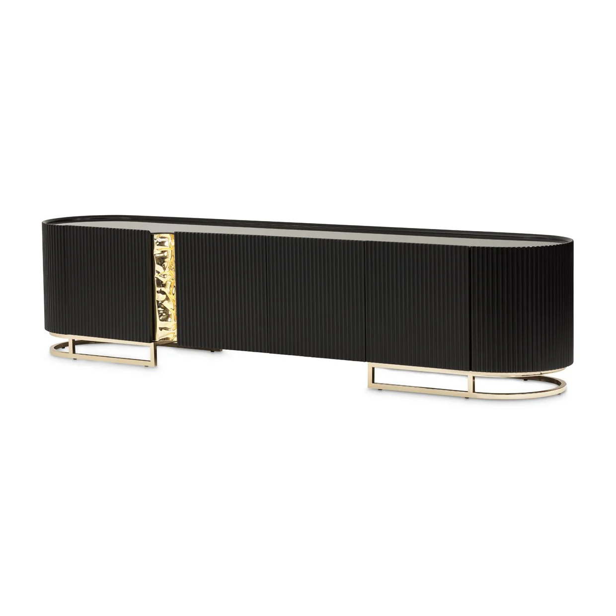 Lisbon Media Cabinet - Silken Matte Black - Image 11
