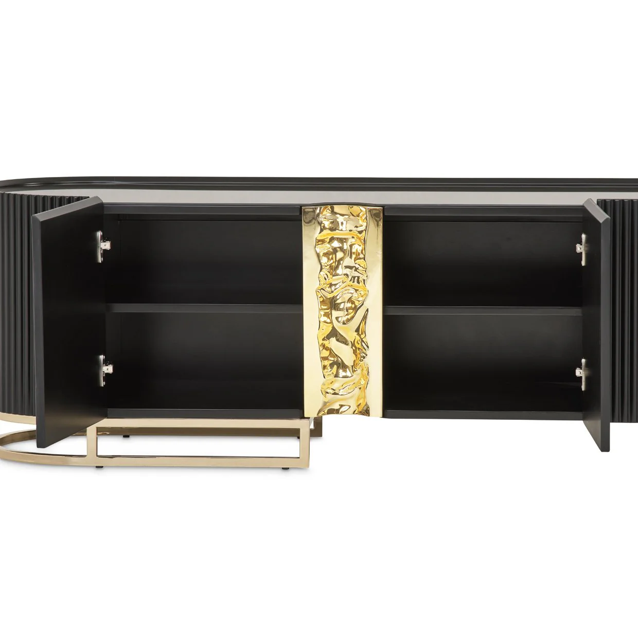 Lisbon Media Cabinet - Silken Matte Black - Image 6