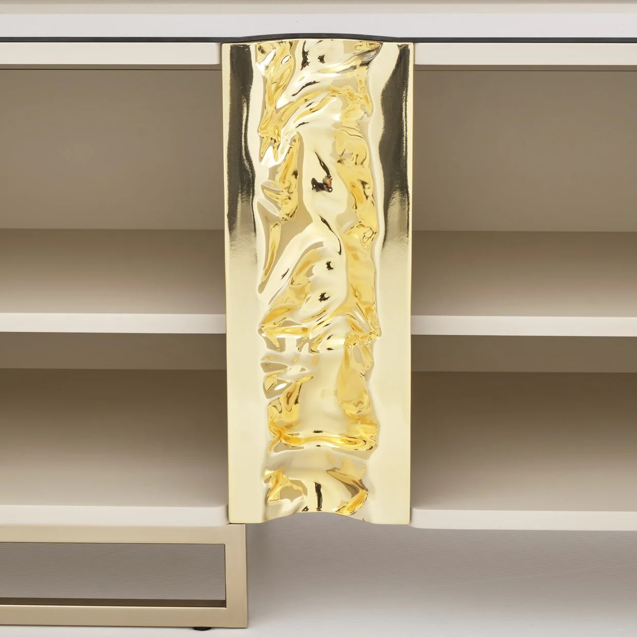 Lisbon Media Cabinet - Silken Matte Cream - Image 5