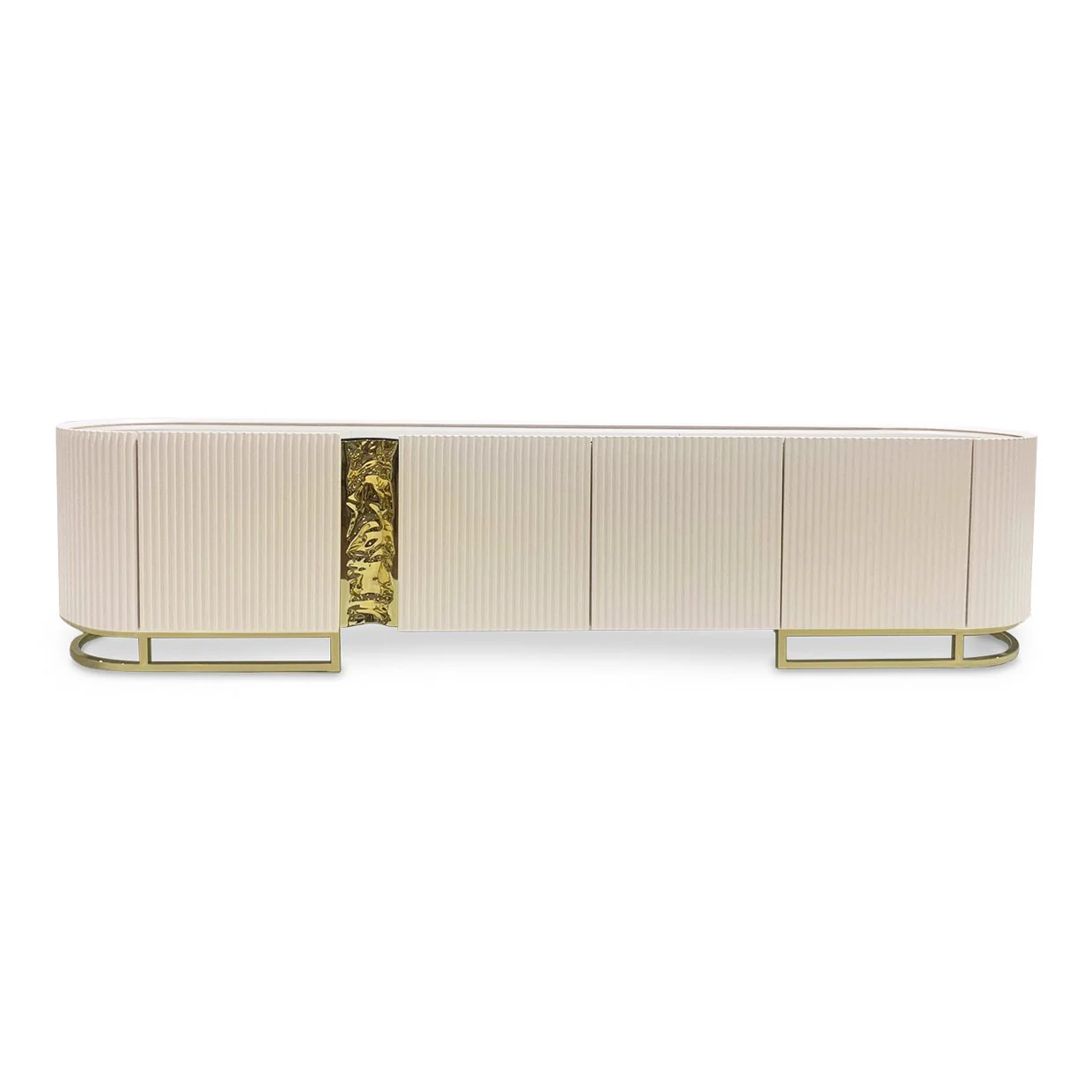 Lisbon Media Cabinet - Silken Matte Cream - Image 6