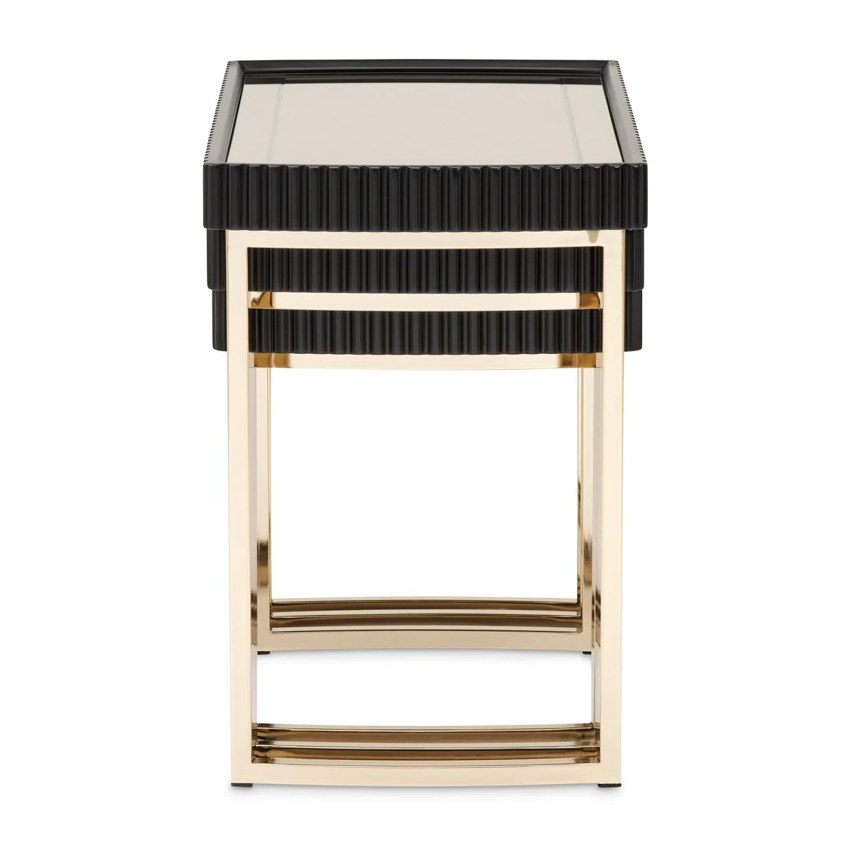 Lisbon Nesting Tables, Set of 3 - Silken Matte Black - Image 4