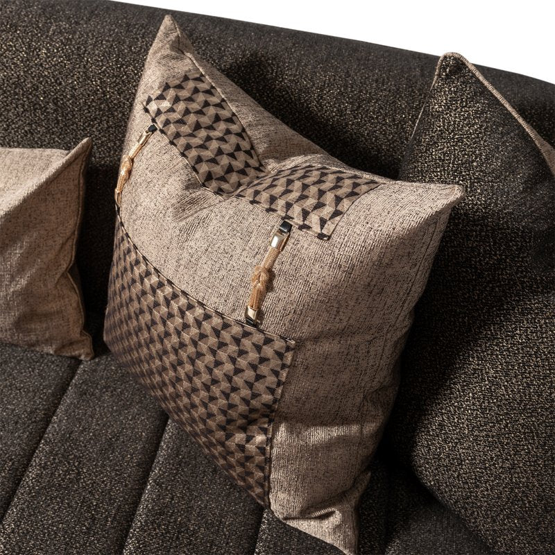 Lisbon Sofa - Onyx/Gold - Image 13