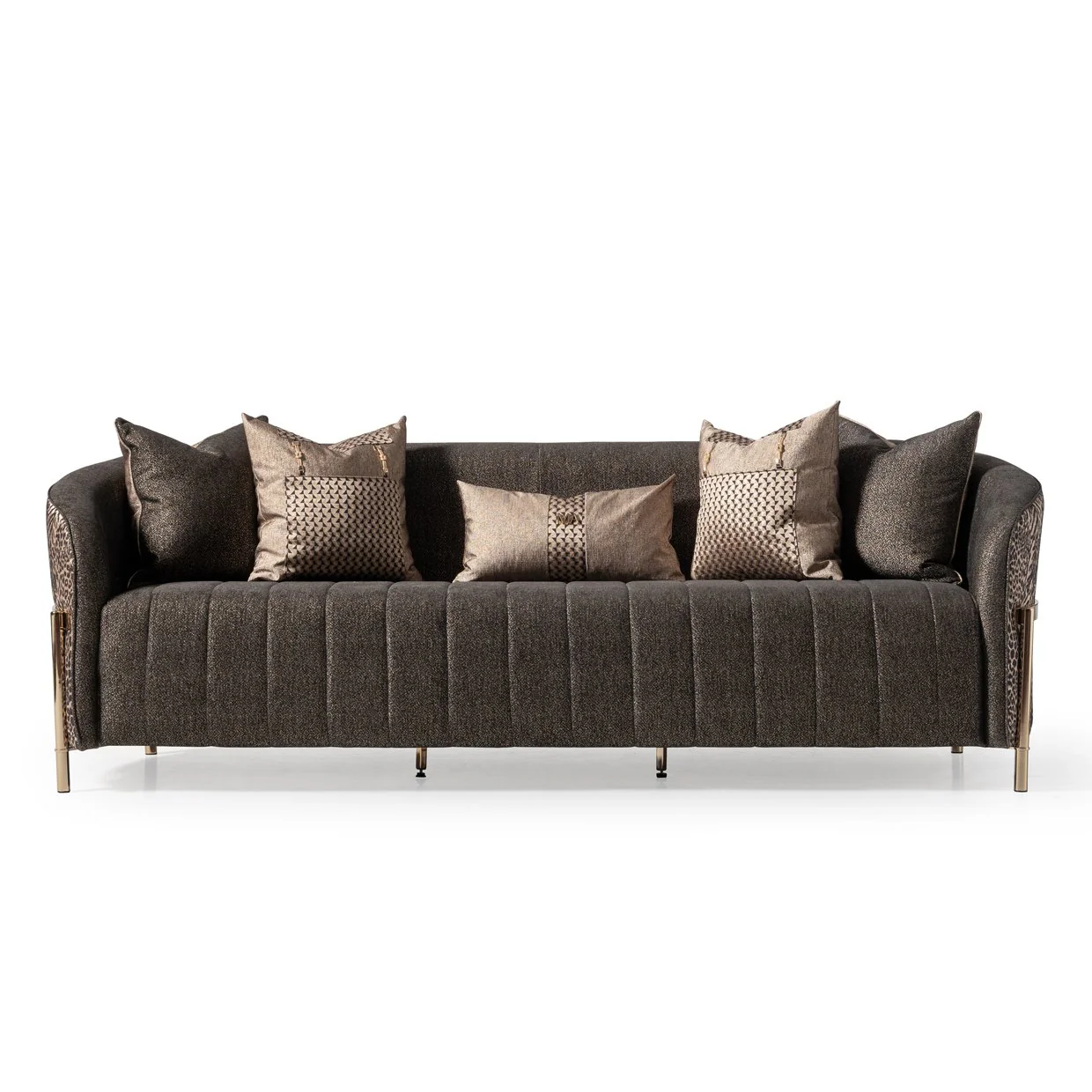 Lisbon Sofa - Onyx/Gold - Image 26