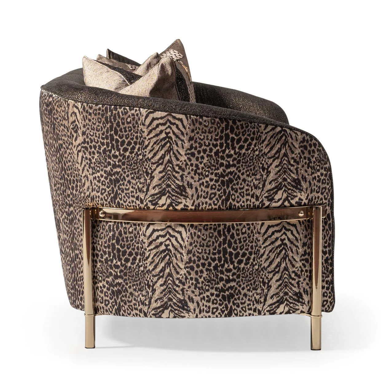 Lisbon Sofa - Onyx/Gold - Image 7