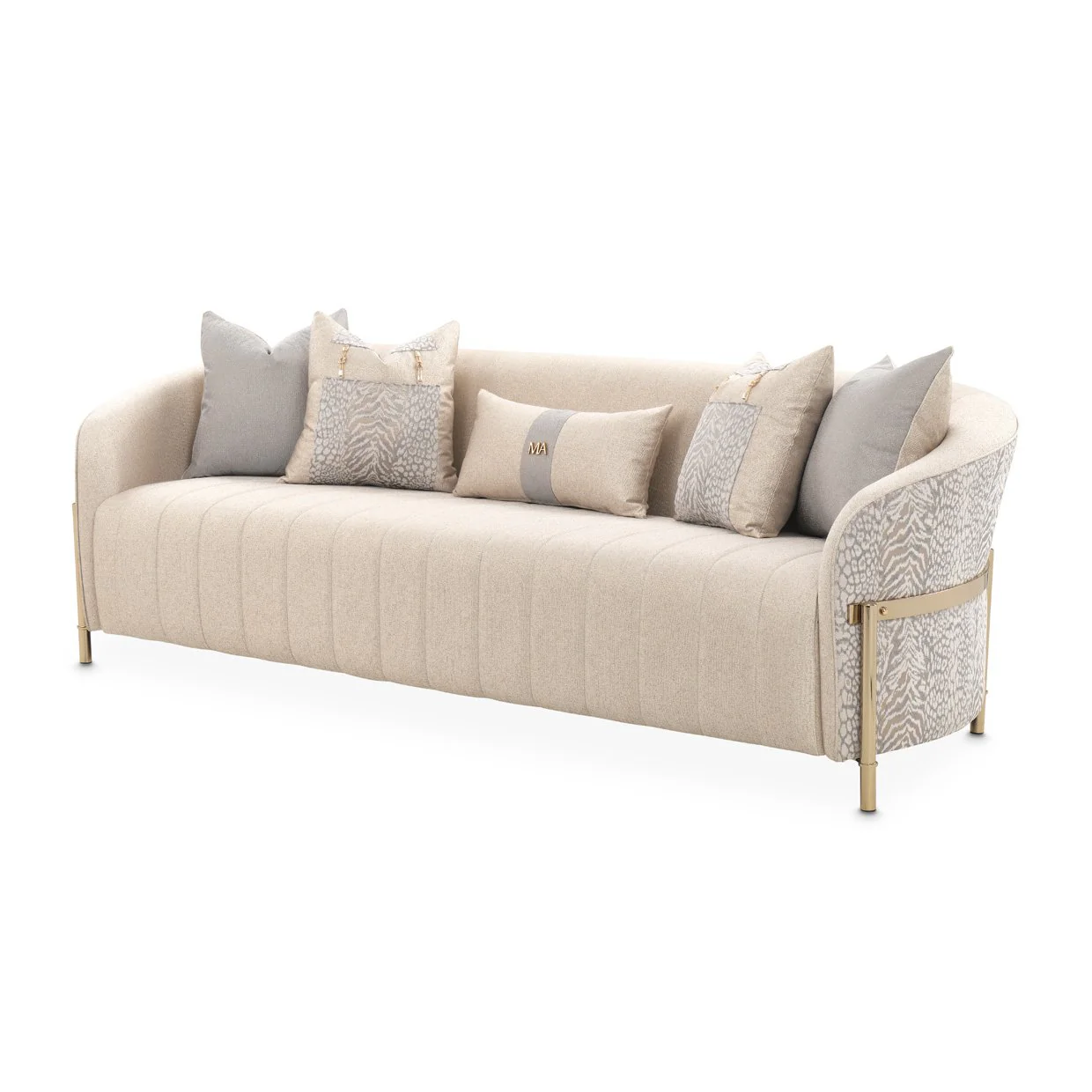 Lisbon Sofa - Opal/Gold - Image 25
