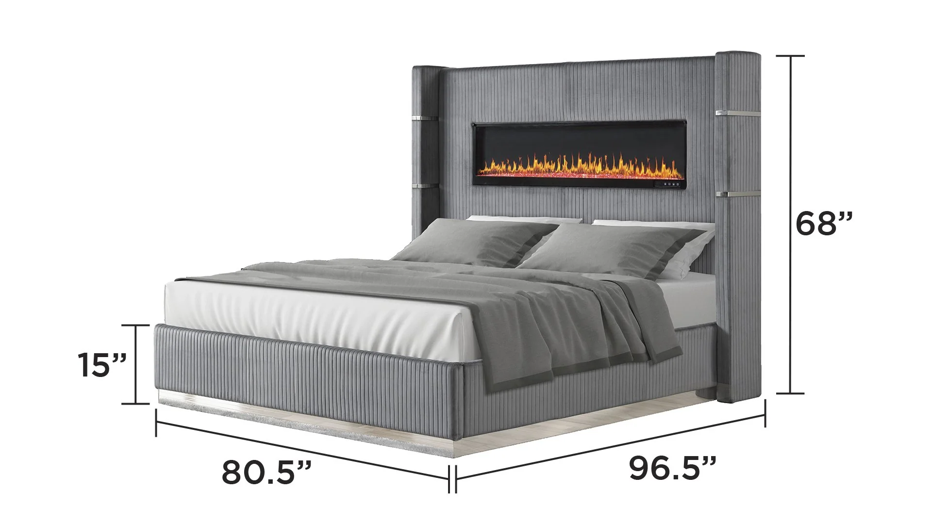 Lizelle King 4 Pc Bedroom Set Beige - Image 8