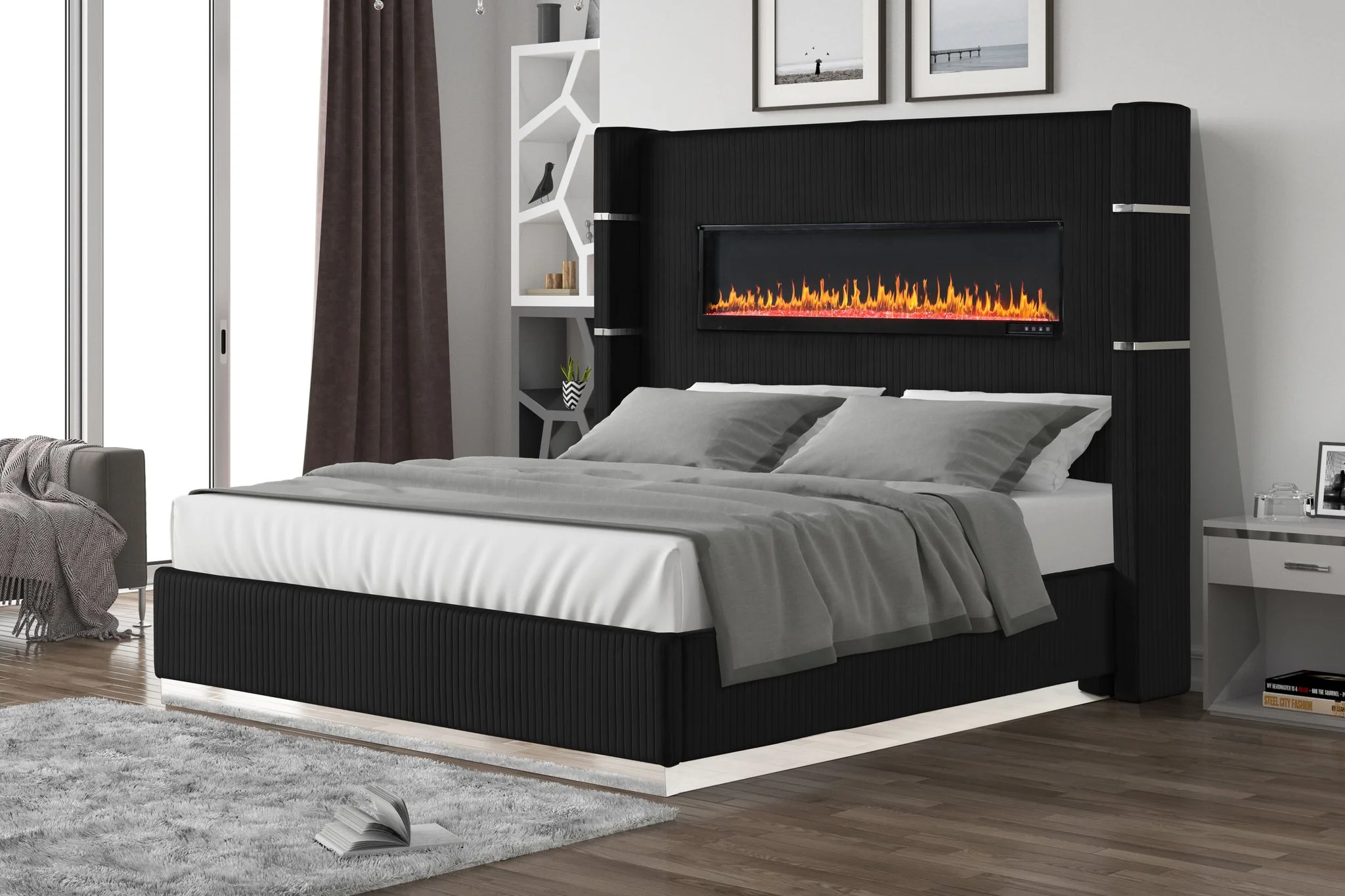 Lizelle King Bed Black - Image 2