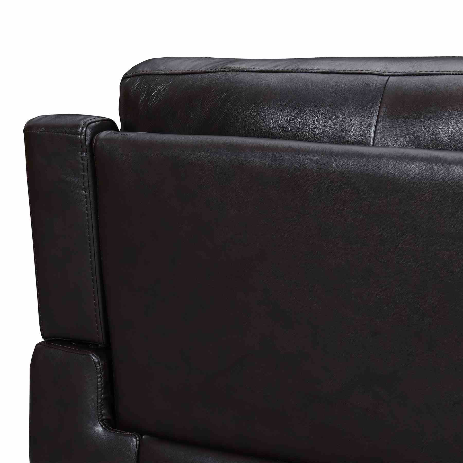 Lizette 65" Brown Leather Power Recliner Loveseat with USB - Image 5