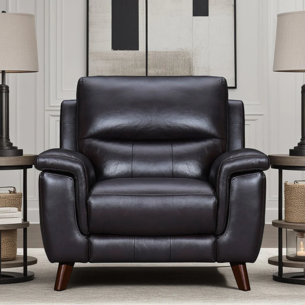 Lizette Brown Leather Power Recliner with USB - Image 10