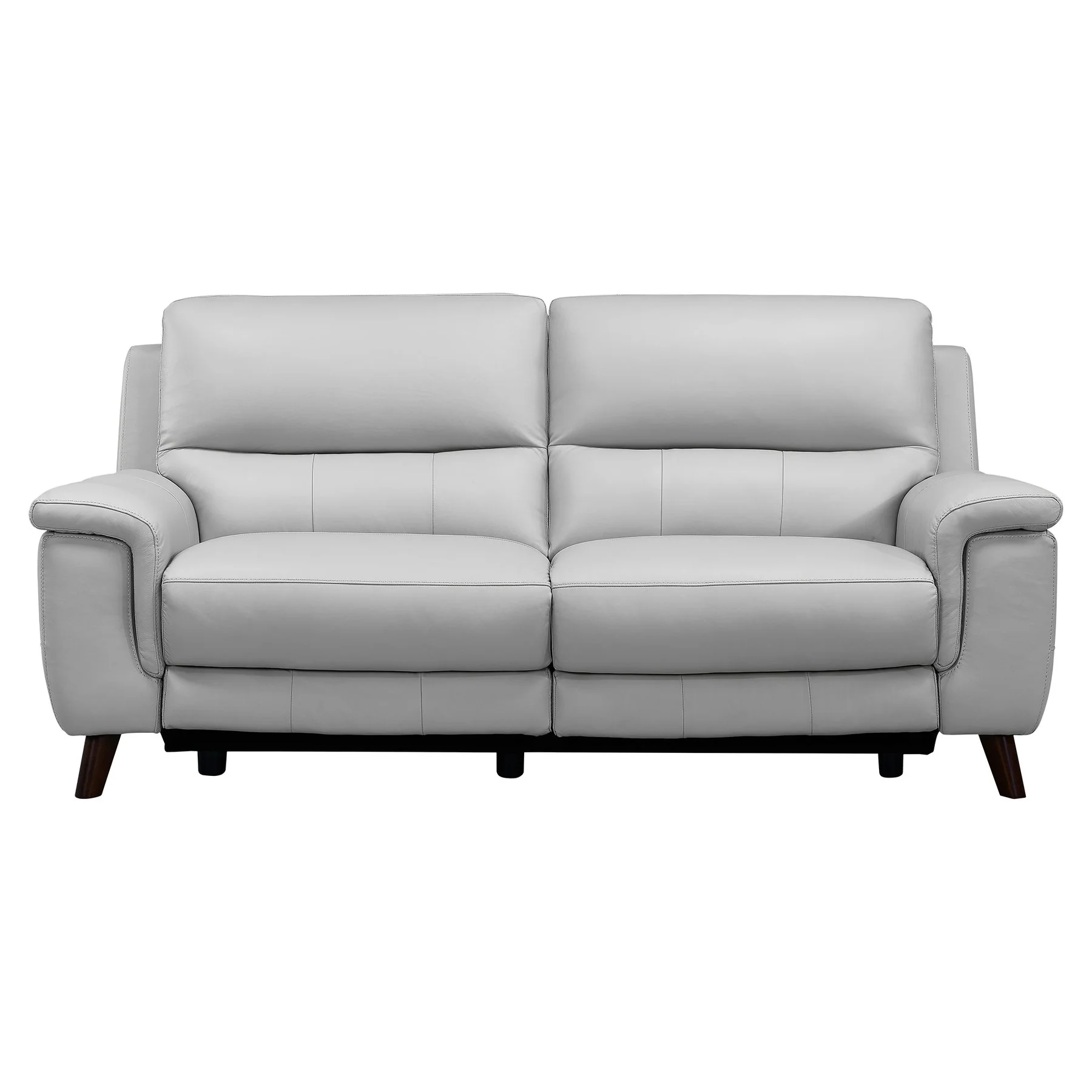 Lizette Dove Gray Leather Power Recliner 3 Piece Living Room Set with USB - Image 2