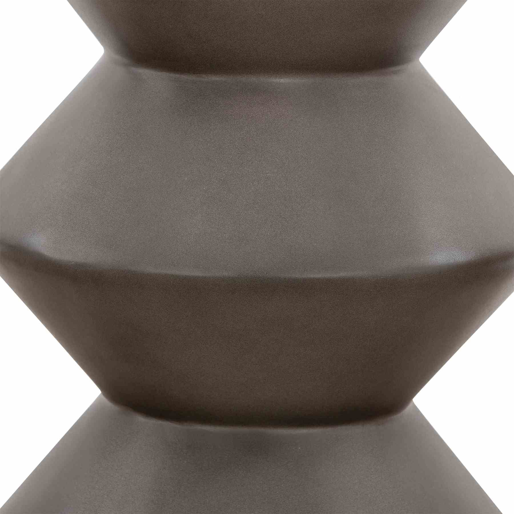 Lizzie Concrete Indoor Outdoor Accent Stool End Table - Image 2