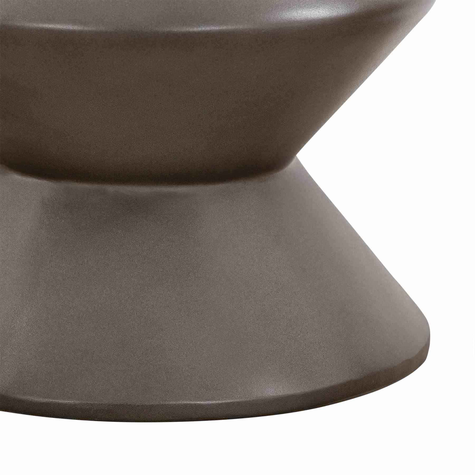 Lizzie Concrete Indoor Outdoor Accent Stool End Table - Image 5