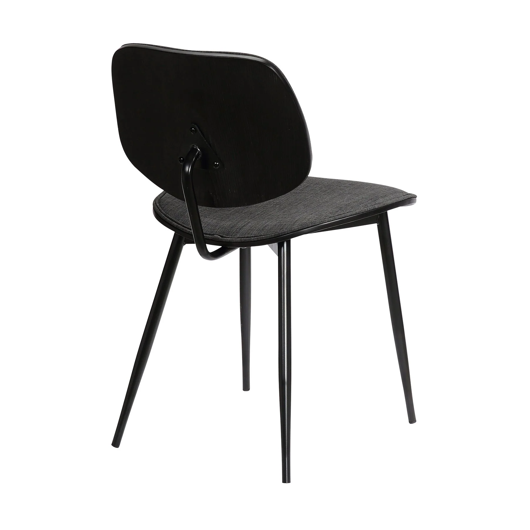 Lizzy Charcoal Modern Dining Accent Chairs - Set of 2 - Image 3