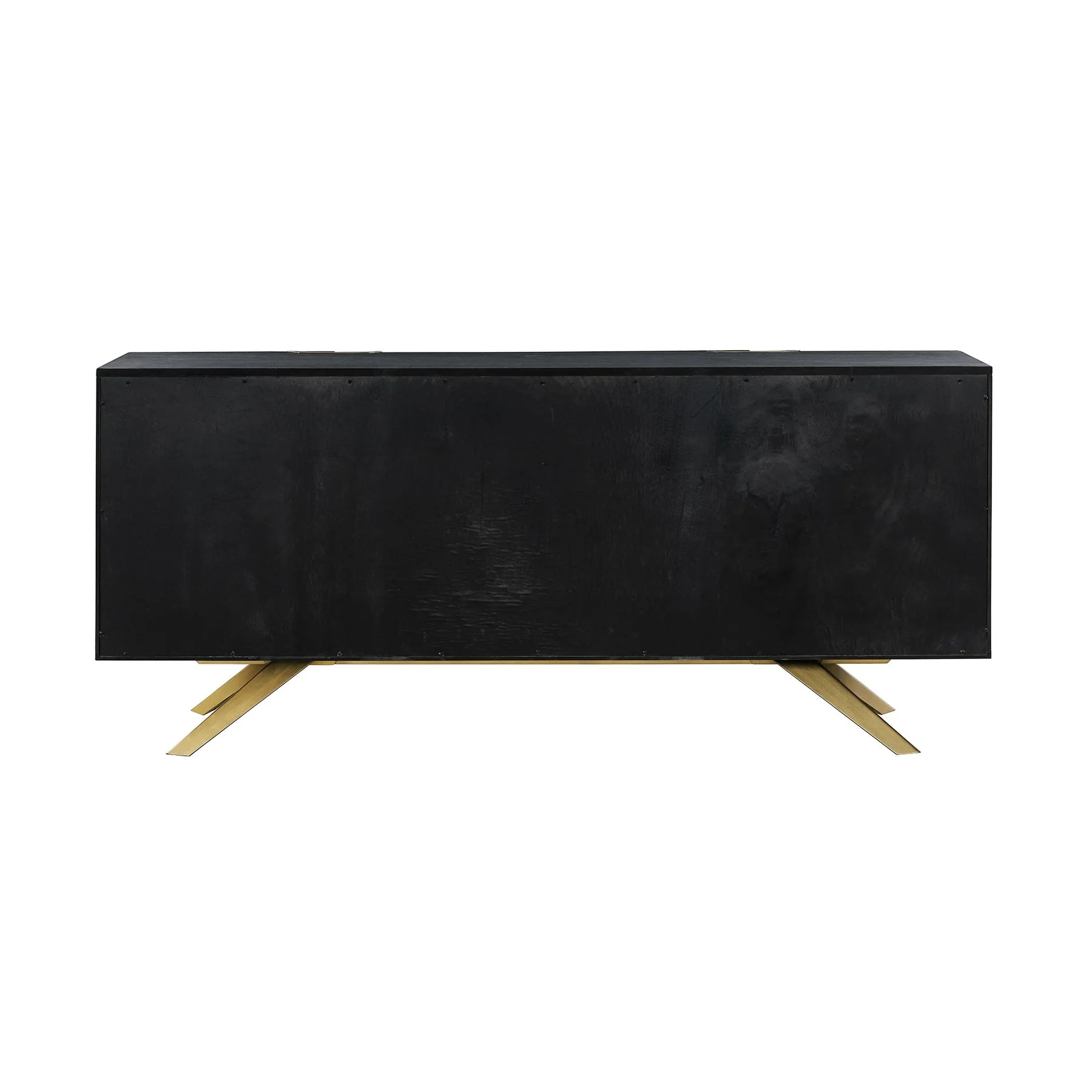 Lombard 4 Door Sideboard Buffet in Black Brushed Wood - Image 3