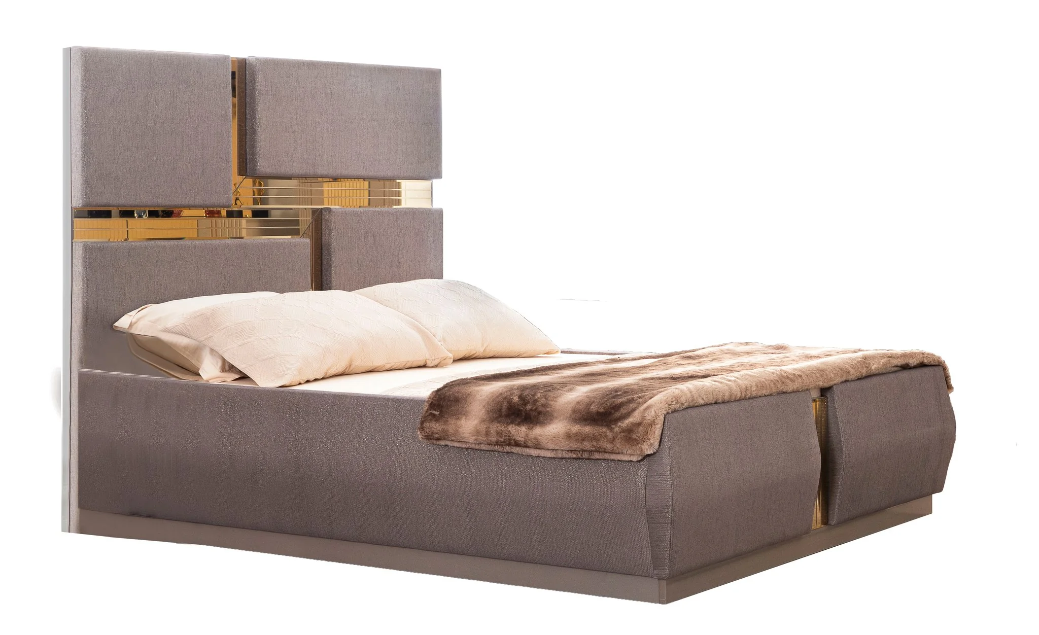 Lorenzo King 5 Pc Bedroom Set River Sand - Image 3
