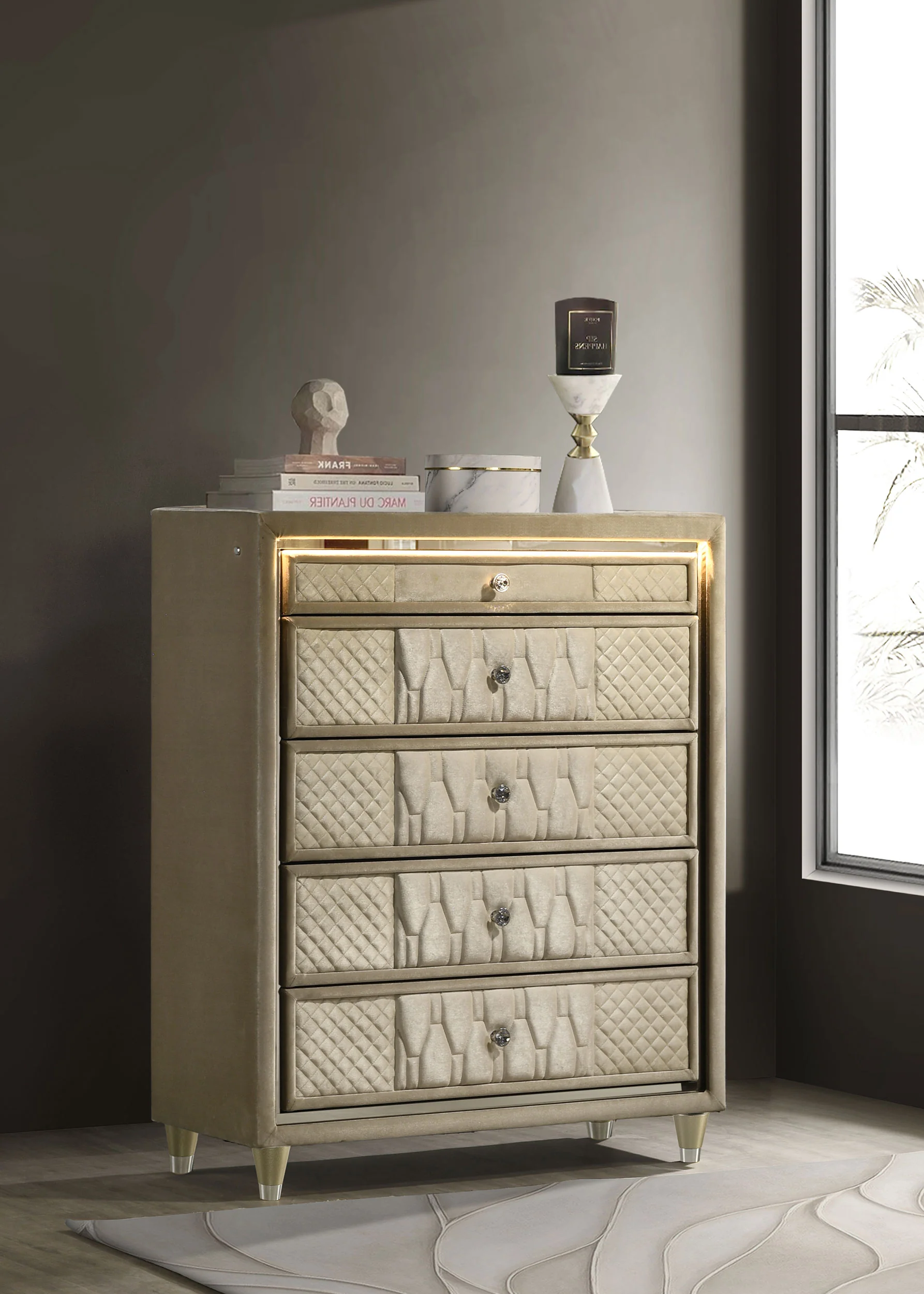 Lorient Chest of Drawers with LED Lighting - Image 2