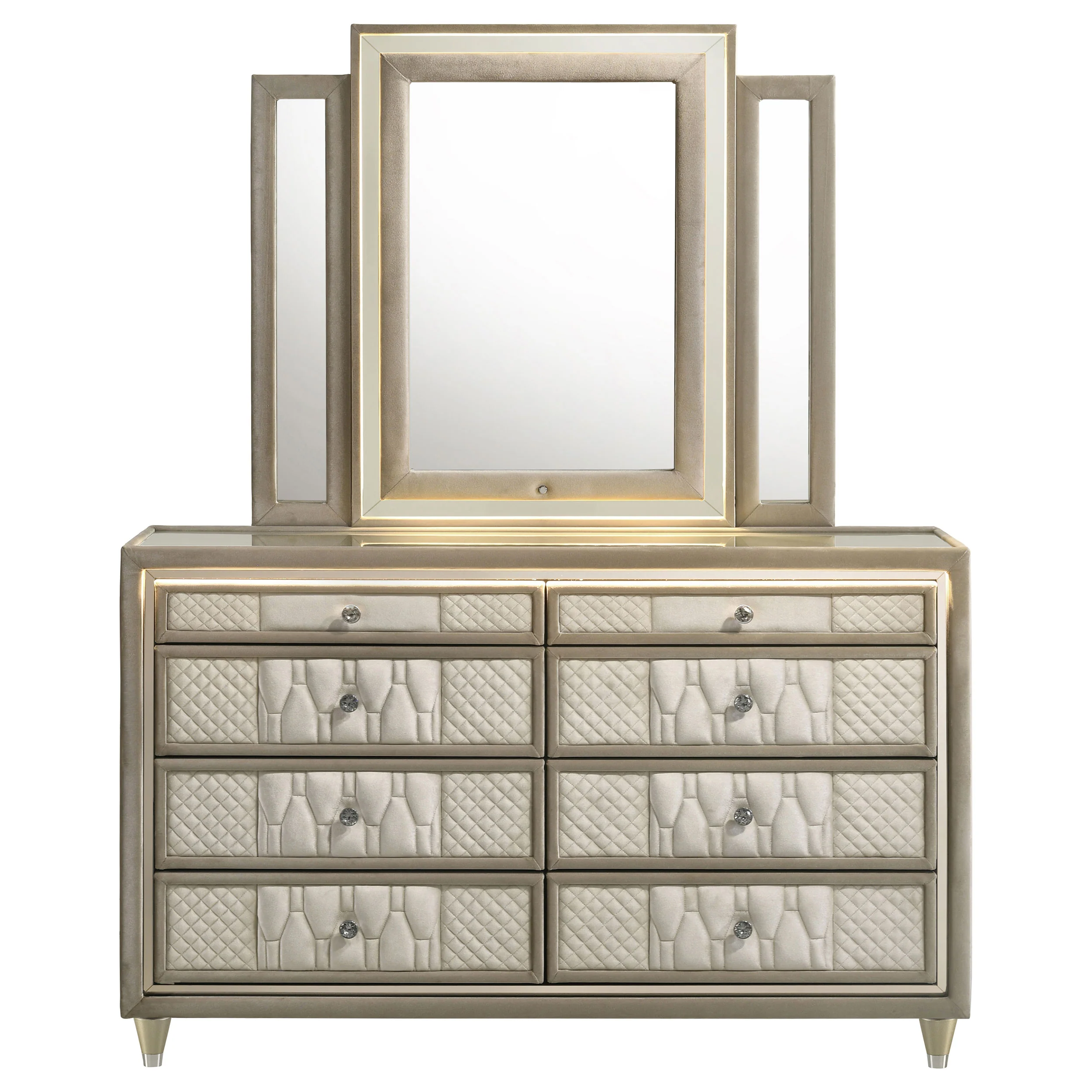 Lorient LED Dresser with LED Mirror - Image 3