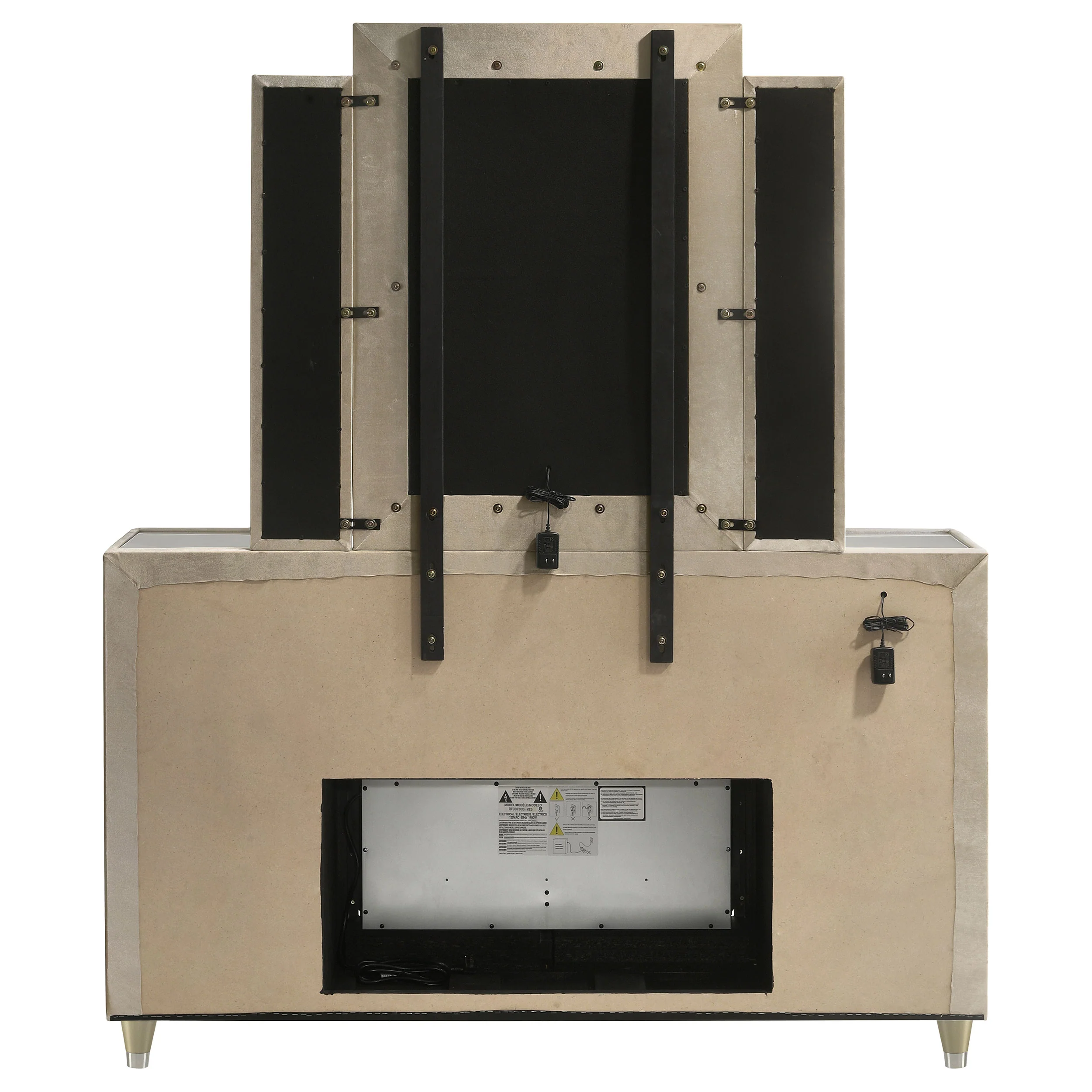 Lorient LED Dresser with LED Mirror and Flame Visualizer - Image 7