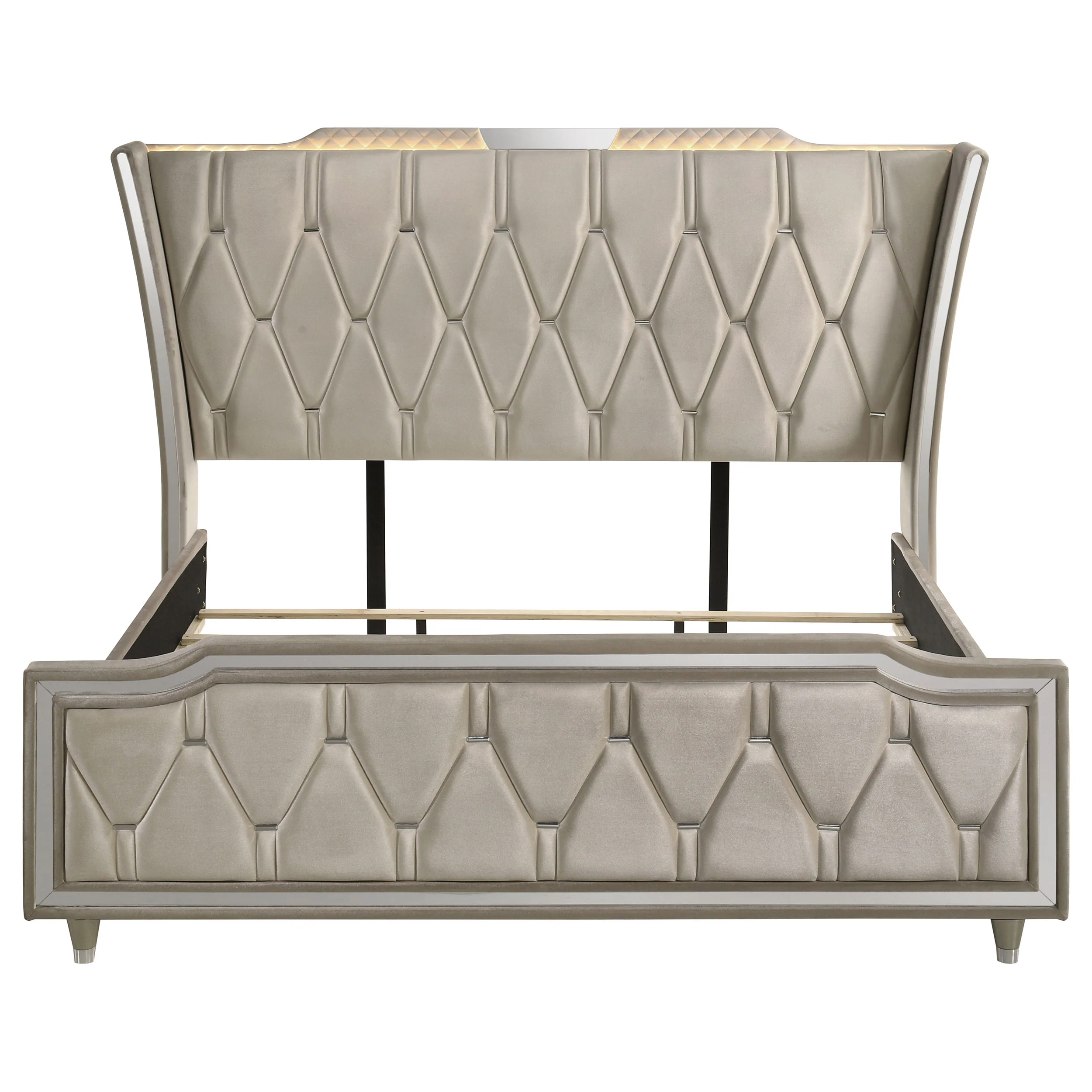Lorient Wingback Bed with LED Lighting - Image 17