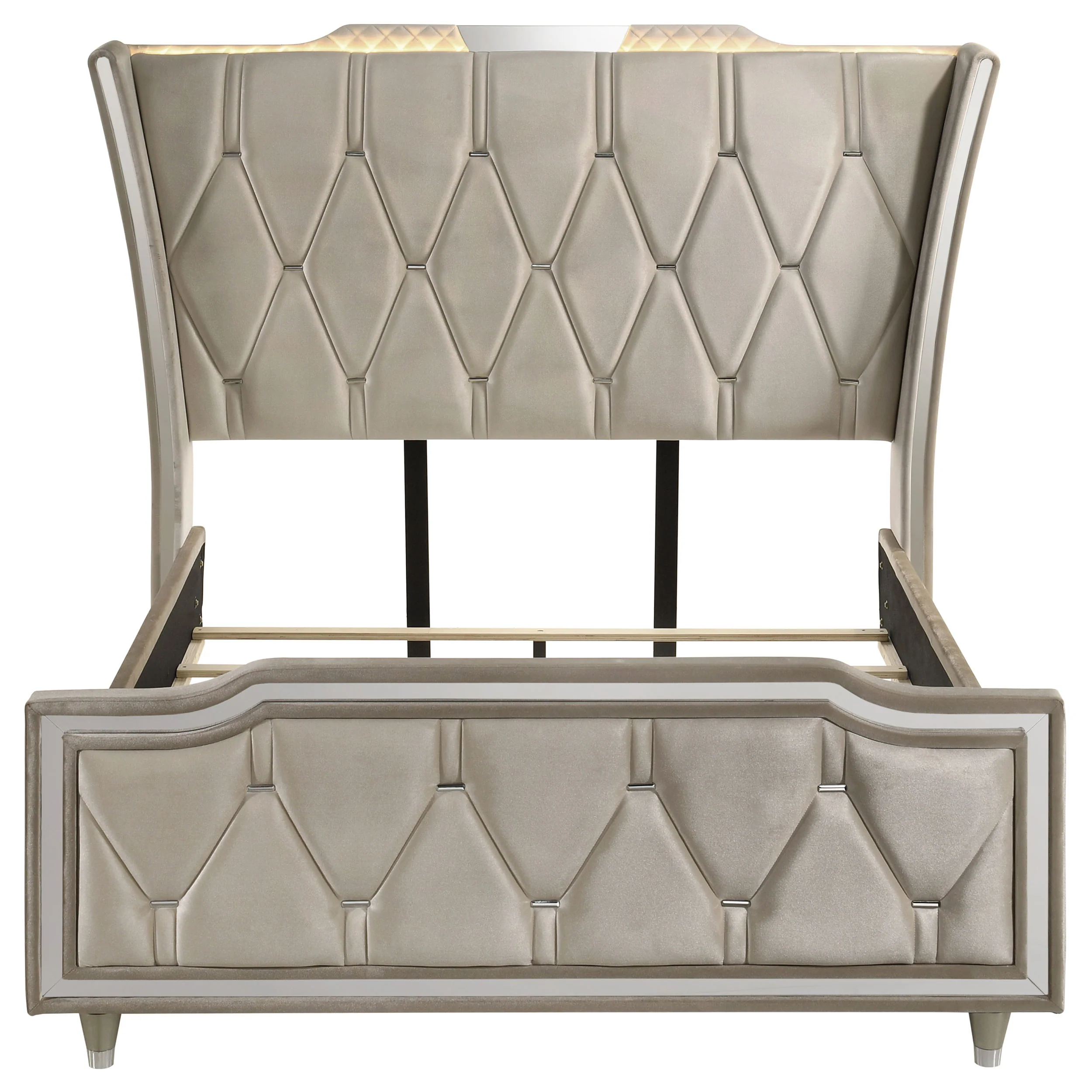 Lorient Wingback Bed with LED Lighting - Image 4