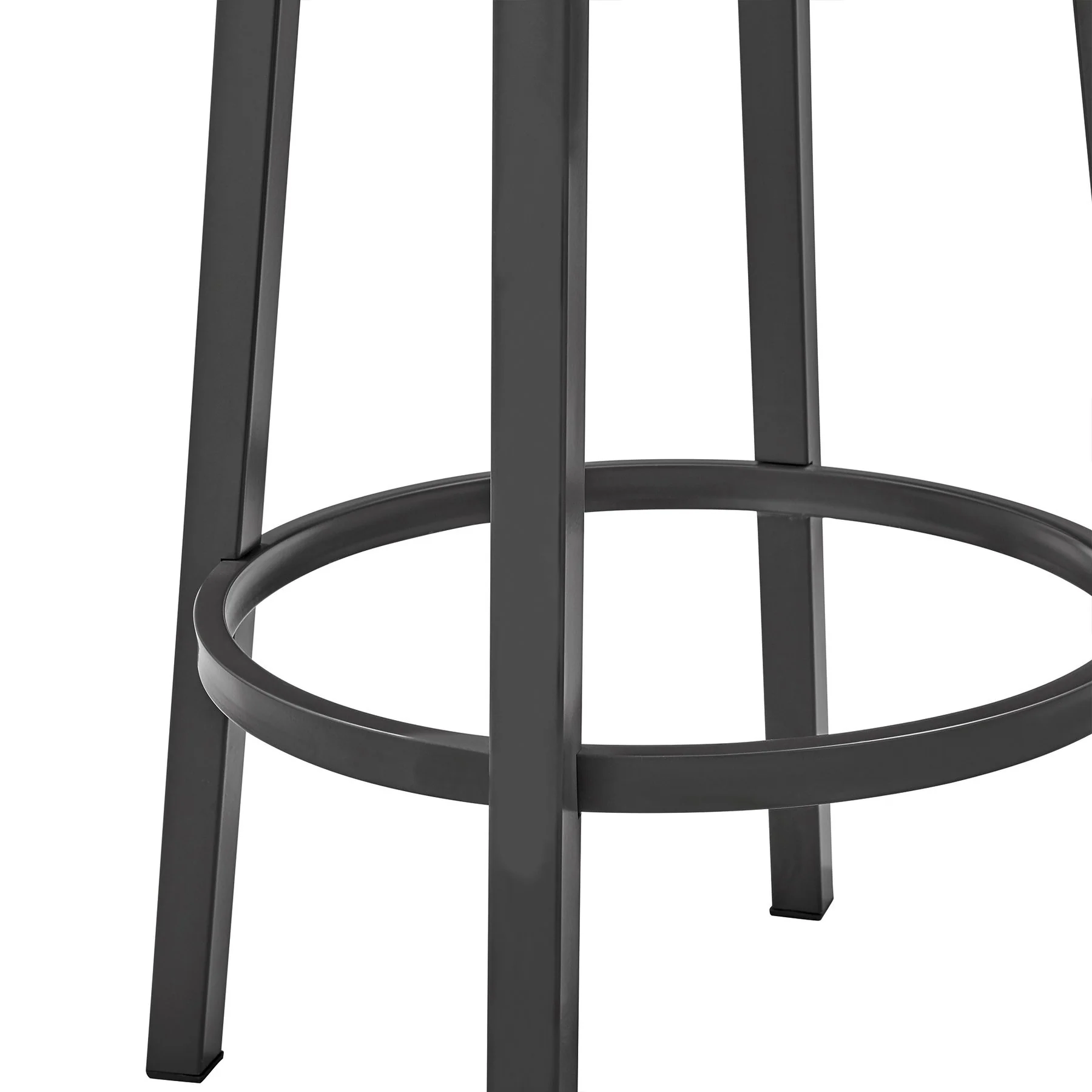 Lorin 30" Bar Height Swivel Bar Stool in Java Finish and Chocolate Faux Leather - Image 8