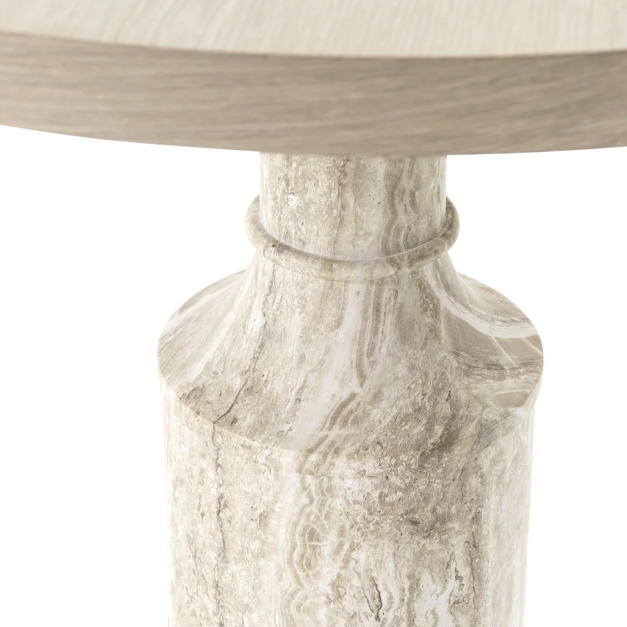 Lotus Bay 40" Round Gathering Table - Sand - Image 5