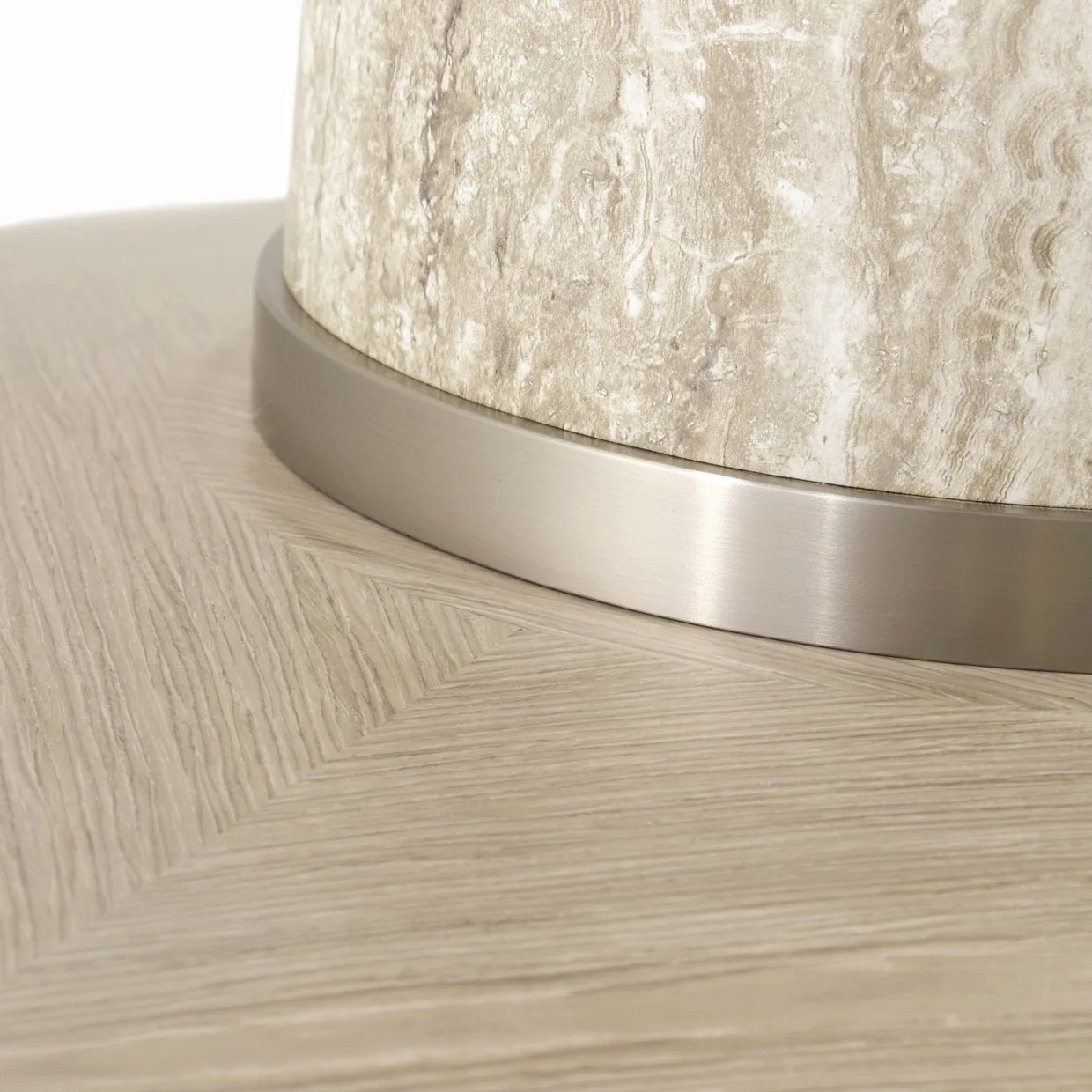 Lotus Bay 40" Round Gathering Table - Sand - Image 6