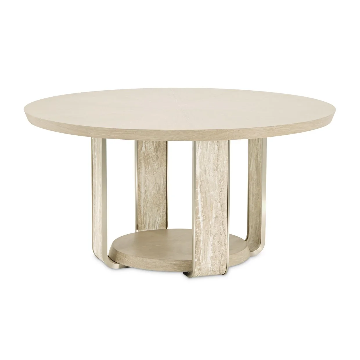 Lotus Bay 60" Round Dining Table - Sand - Image 7