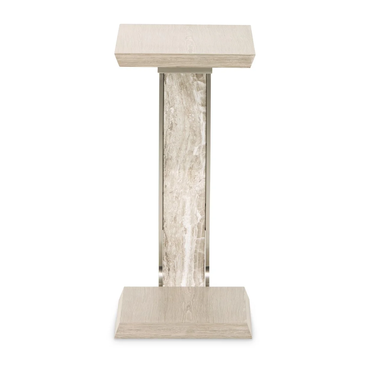 Lotus Bay C-Shaped Accent Table - Sand - Image 3