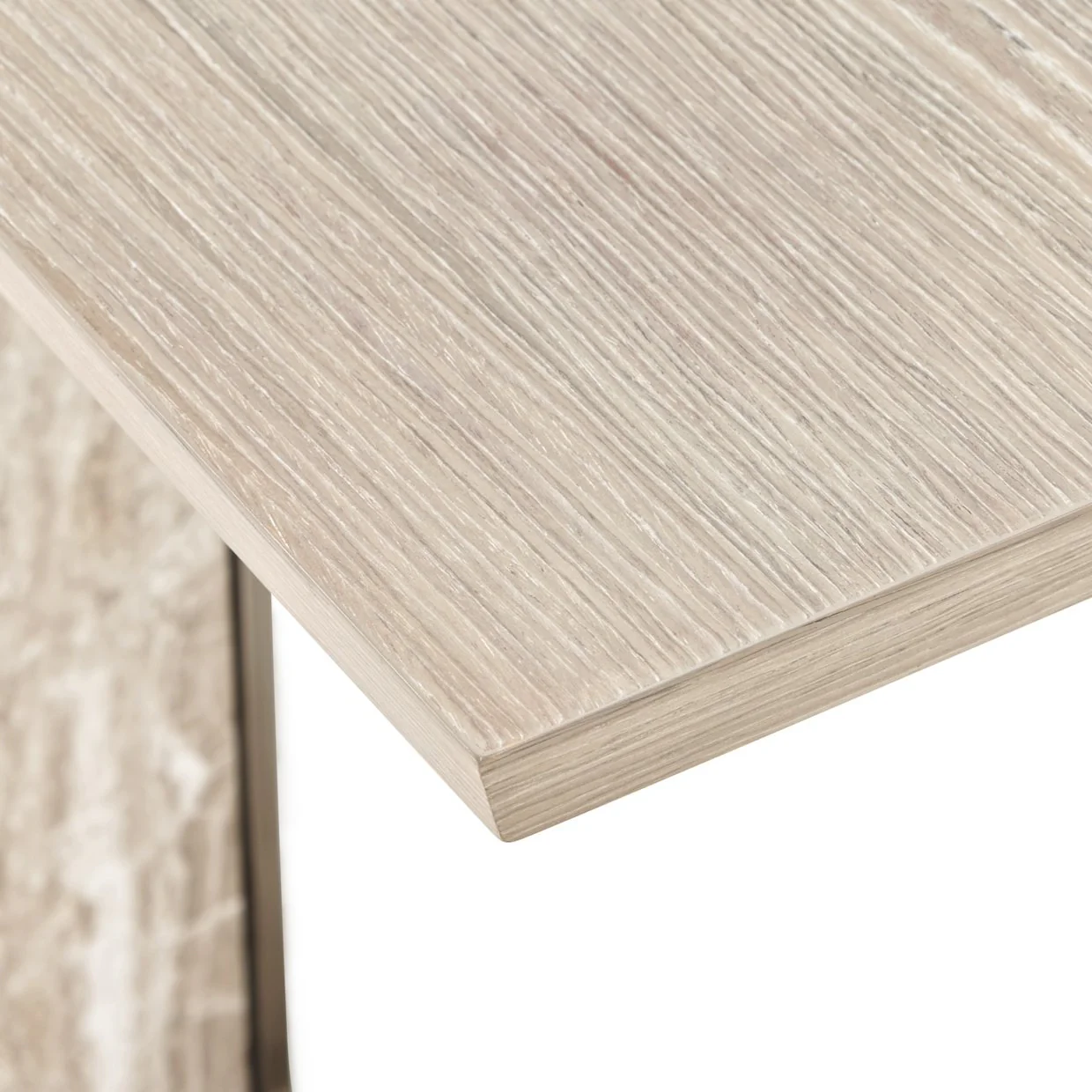 Lotus Bay C-Shaped Accent Table - Sand - Image 8