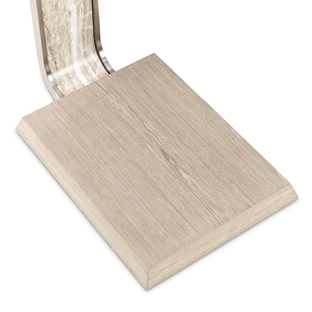 Lotus Bay C-Shaped Accent Table - Sand - Image 9