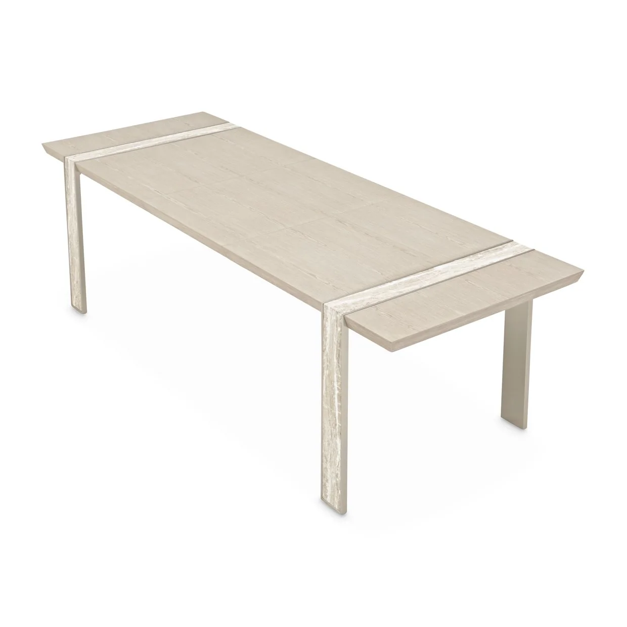 Lotus Bay Narrow Rectangular Dining Table - Sand - Image 5